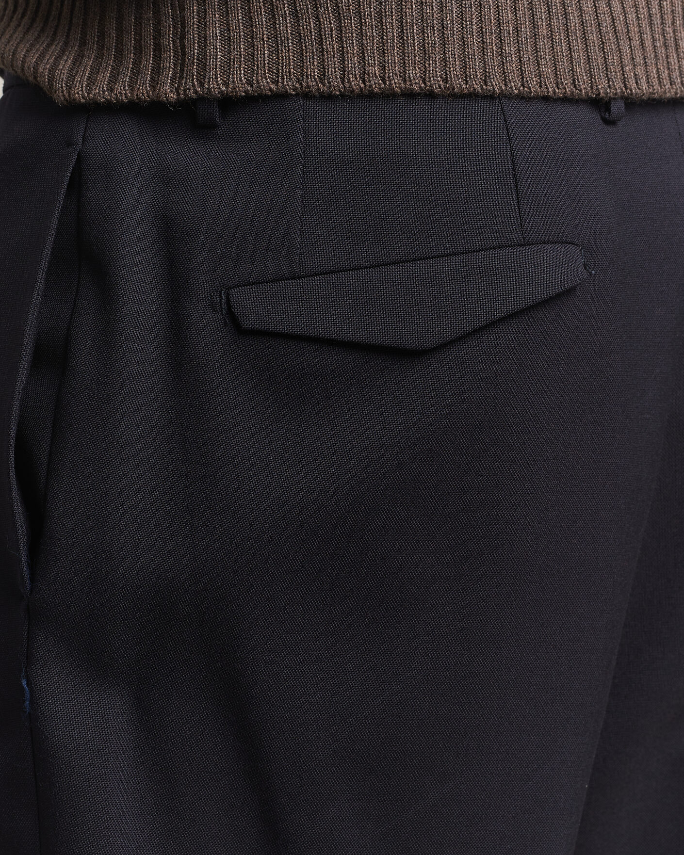 Hombres | Pantalones | Santaniello | Wool Trousers Navy