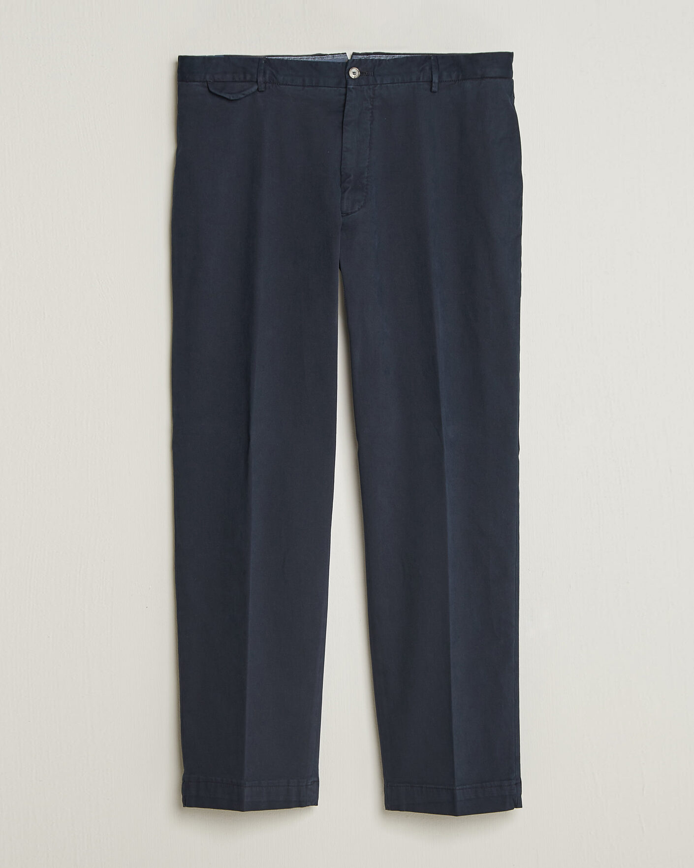 Hombres | Pantalones | Santaniello | Washed Cotton Trousers Navy