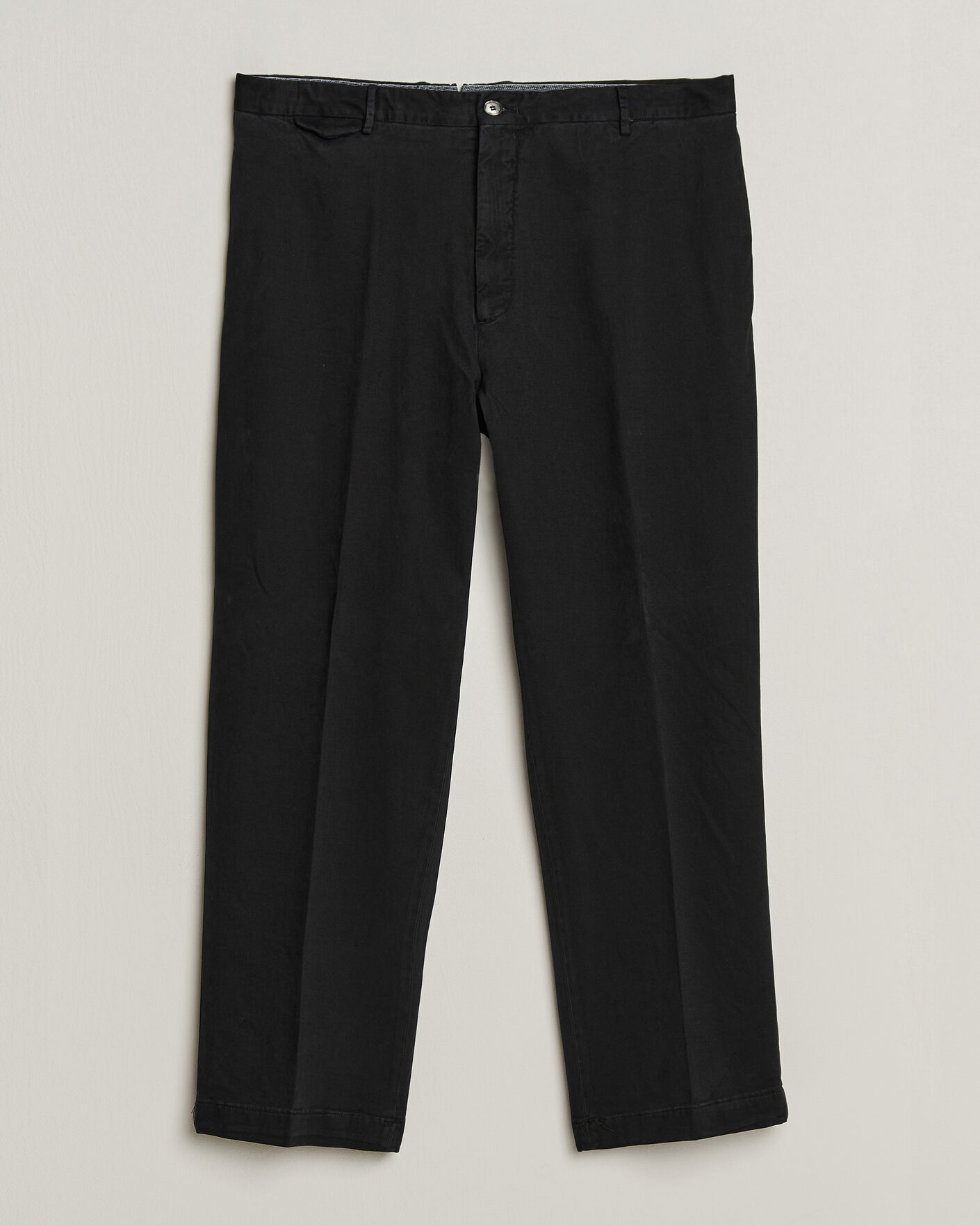 Hombres | Pantalones | Santaniello | Washed Cotton Trousers Black