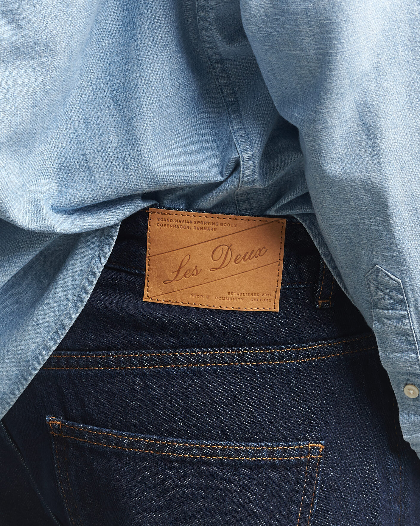 Hombres | Vaqueros | LES DEUX | Ryder Jeans Dark Indigo Wash