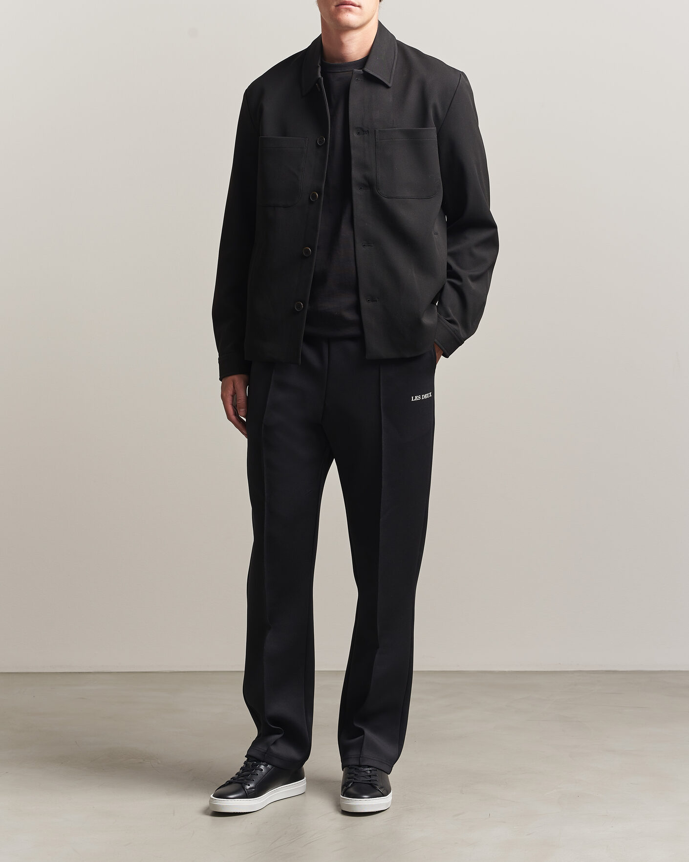 Hombres | Pantalones | LES DEUX | Ballier Casual Track Pants Black