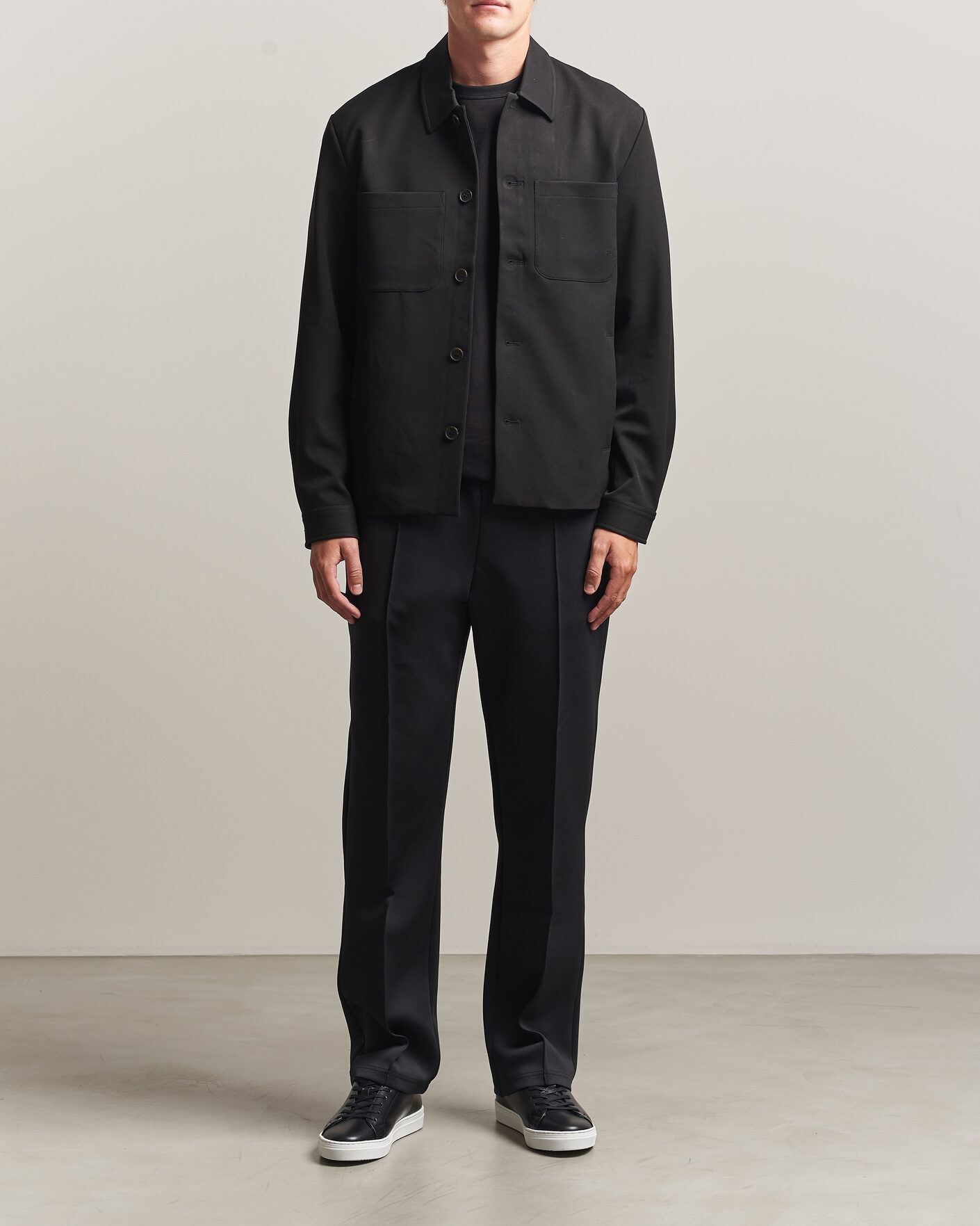 Hombres | Camisas | LES DEUX | Marsielle Hybrid Jacket Black