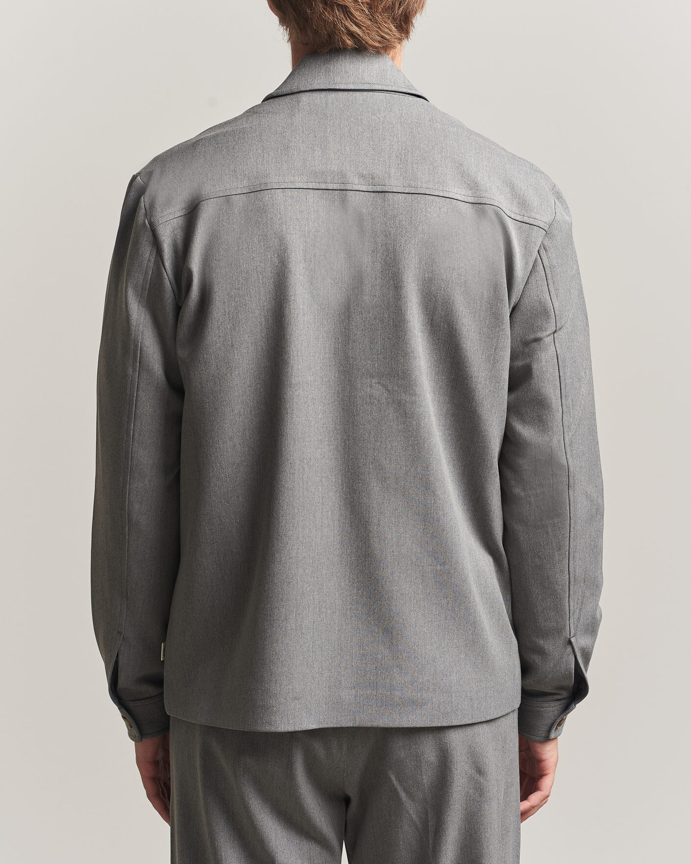 Hombres | Camisas | LES DEUX | Marsielle Hybrid Jacket Grey Melange