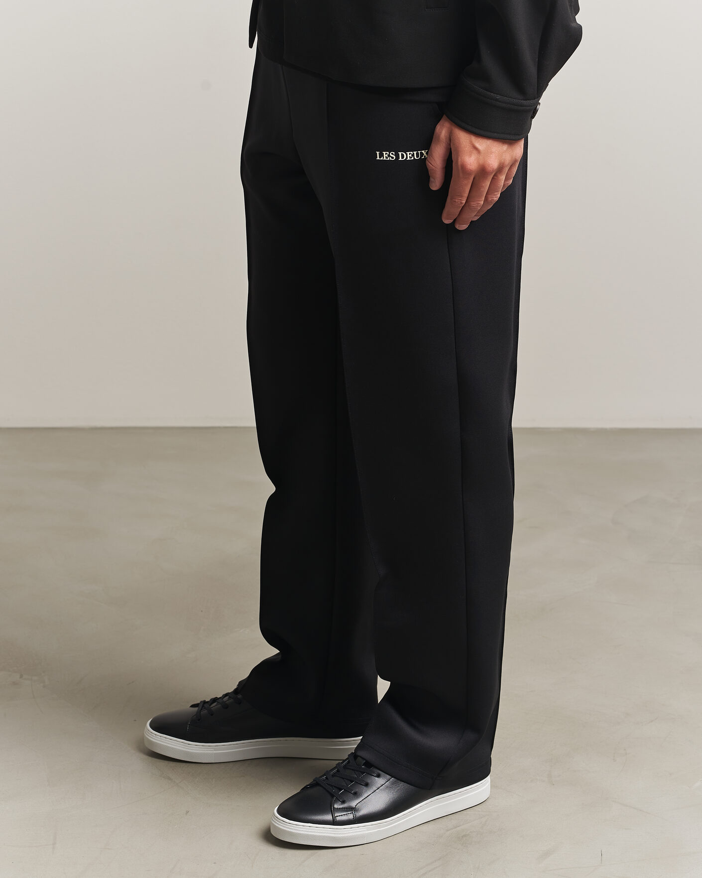 Hombres | Zapatillas | LES DEUX | Signature Leather Sneaker Black