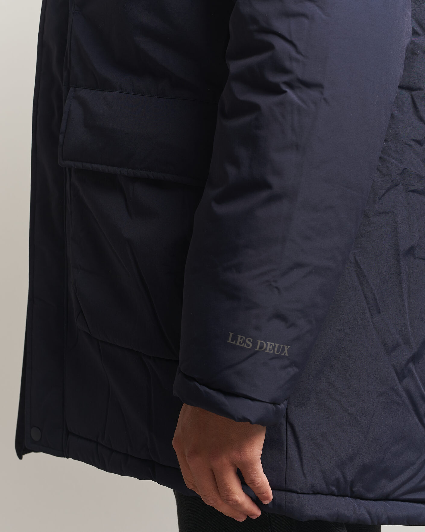 Hombres | Abrigos y chaquetas | LES DEUX | Padded Parka Coat Dark Navy