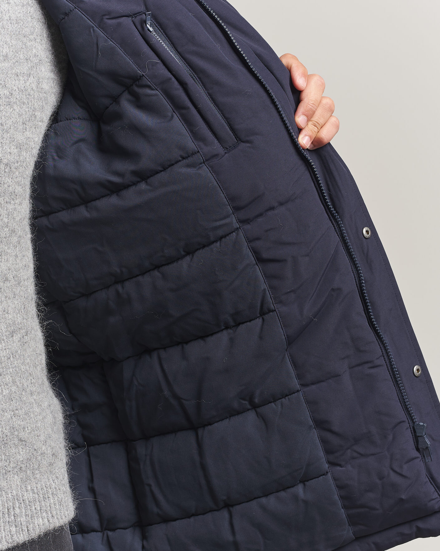 Hombres | Abrigos y chaquetas | LES DEUX | Padded Parka Coat Dark Navy