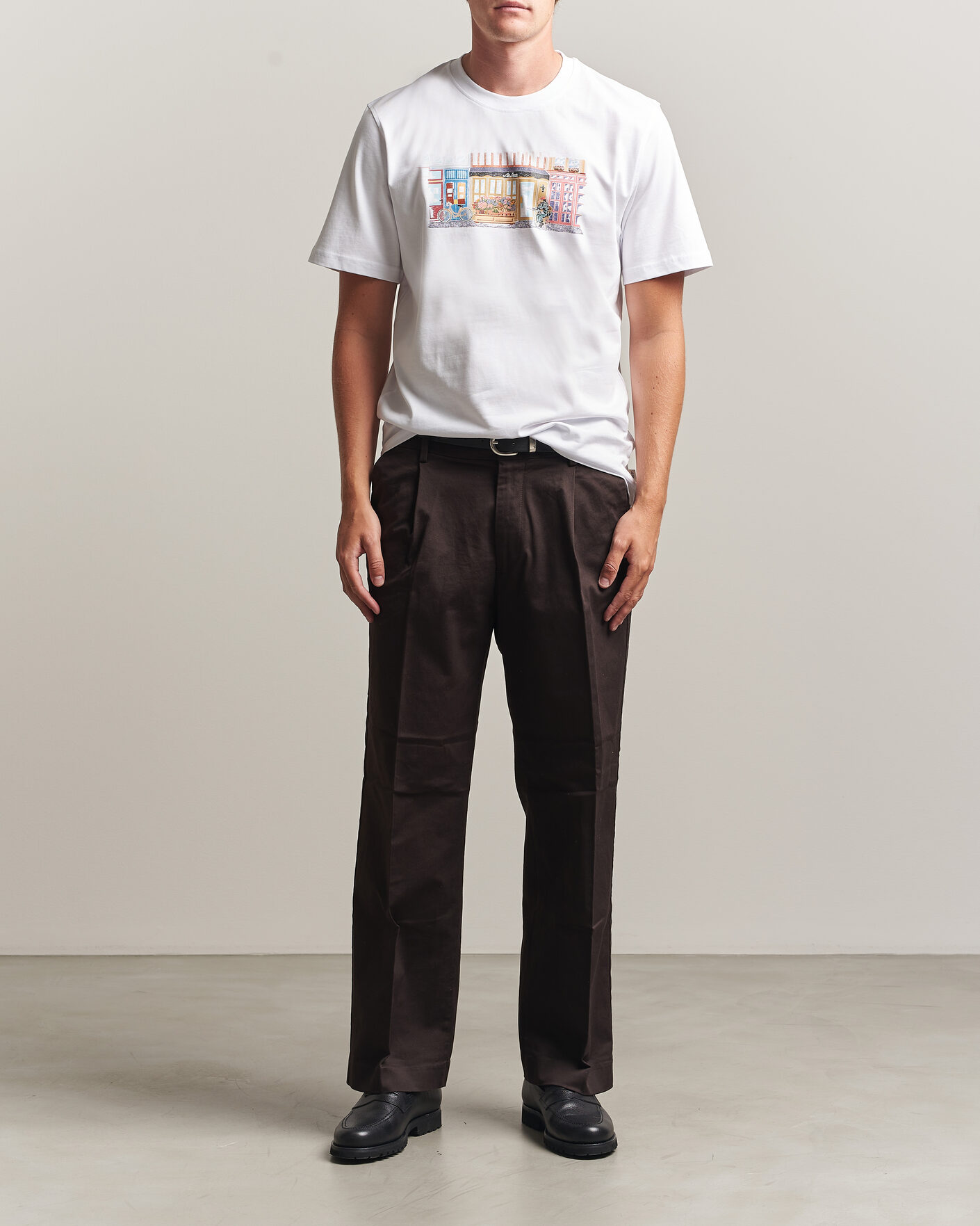 Hombres | Camisetas | LES DEUX | Market T-Shirt White