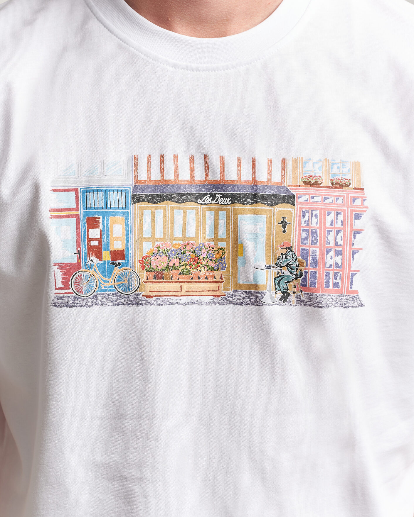 Hombres | Camisetas | LES DEUX | Market T-Shirt White