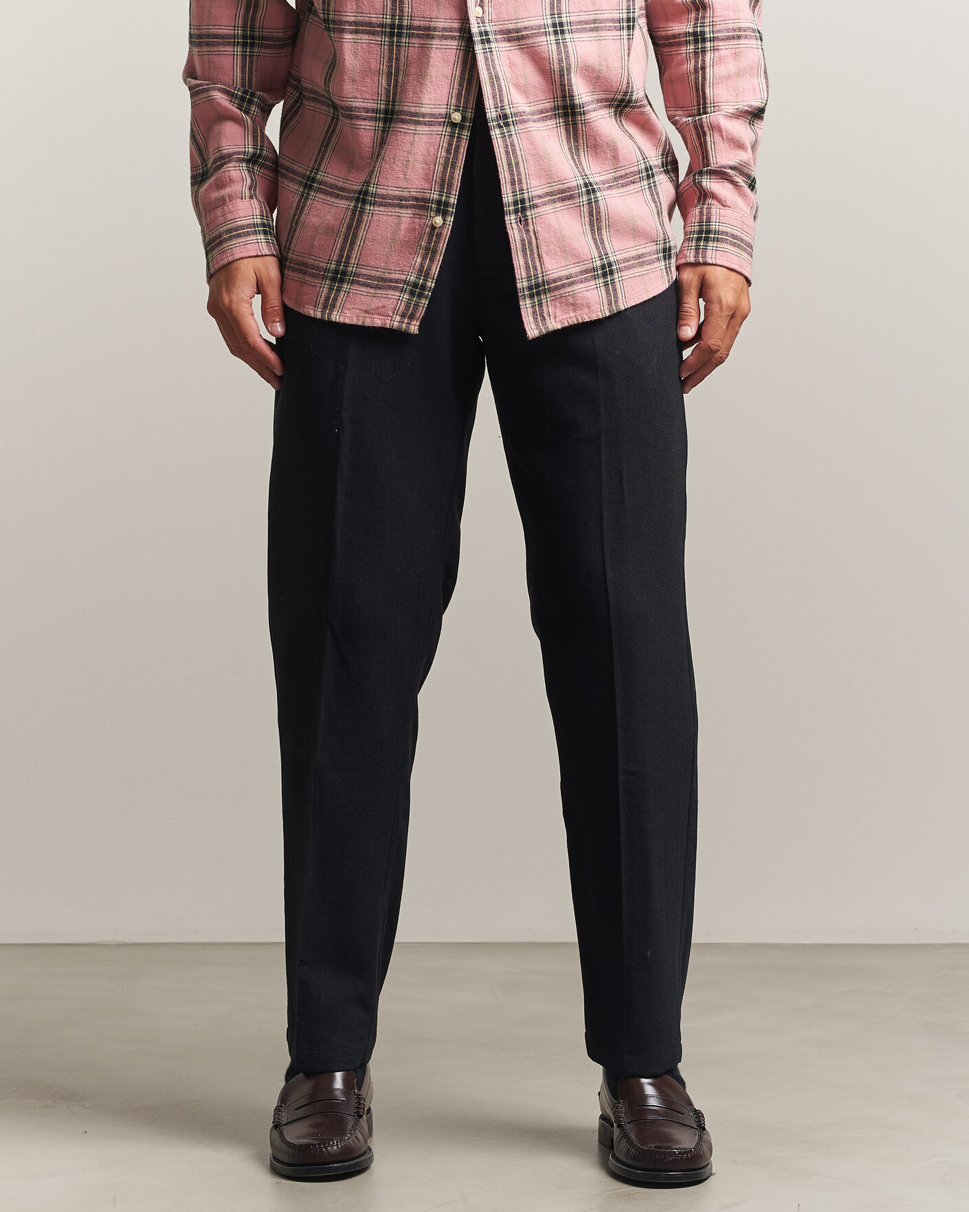 Hombres | Pantalones | LES DEUX | Wool Reg Suit Pants Dark Navy