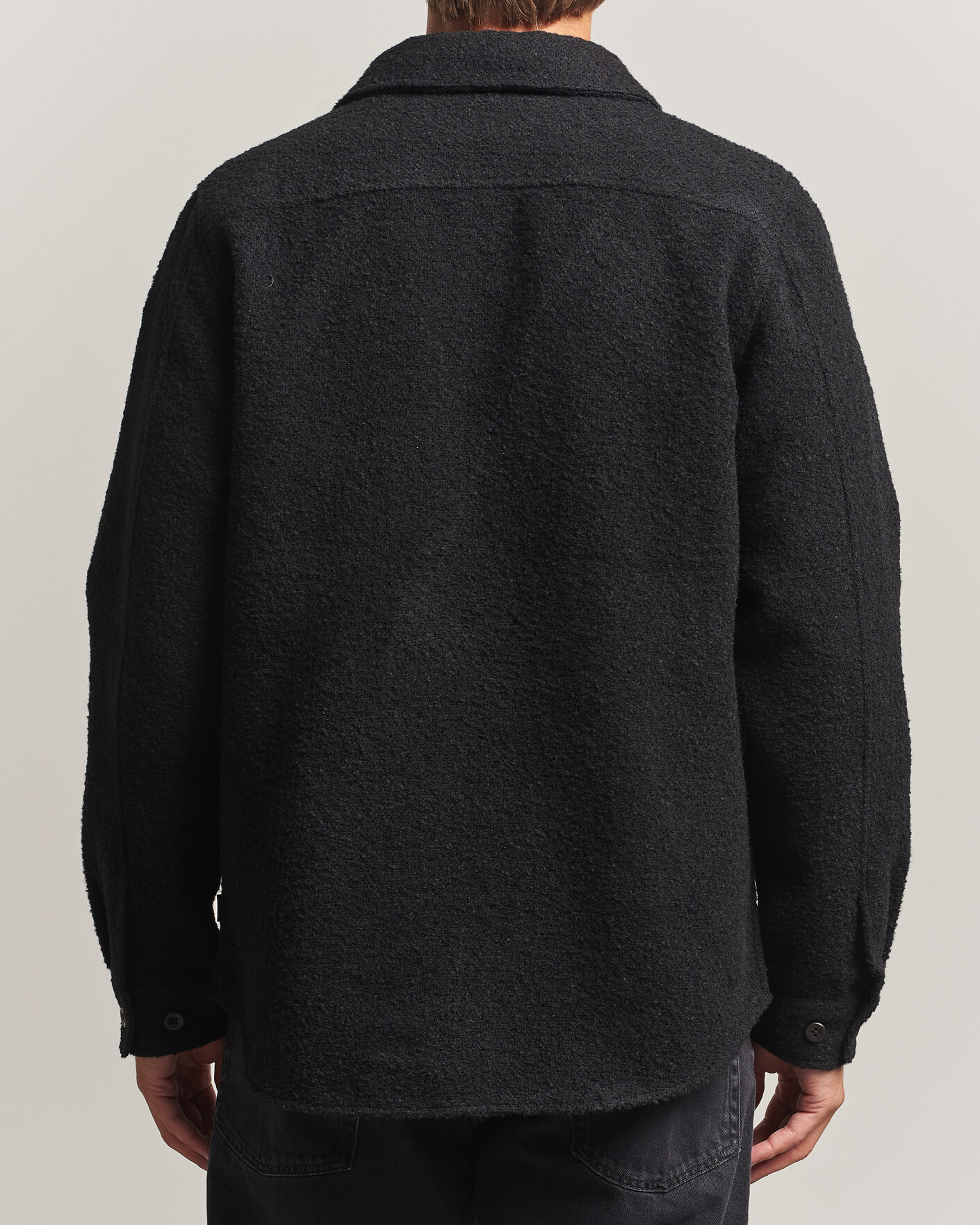 Hombres | Camisas | LES DEUX | Boucle Overshirt Black