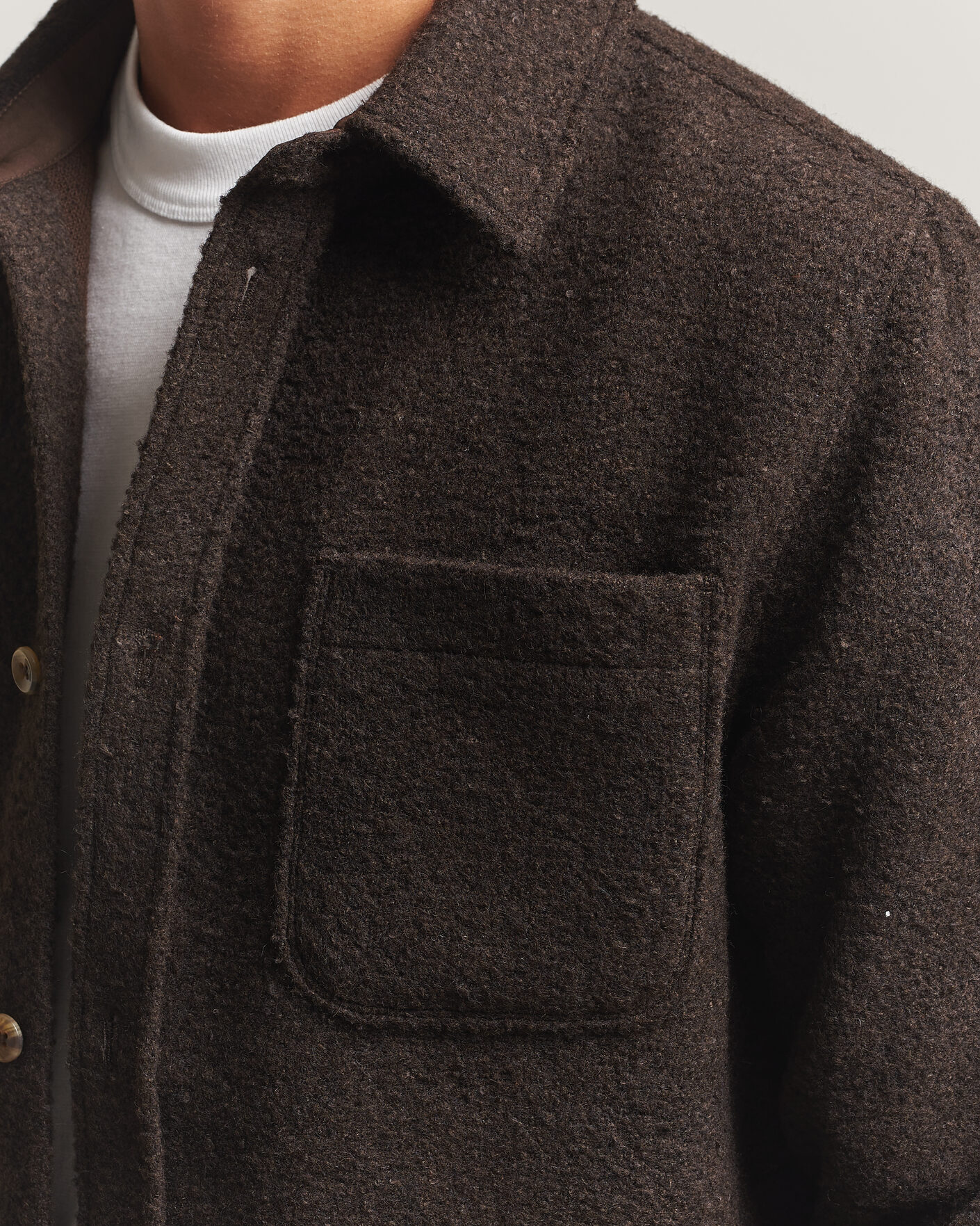 Hombres | Camisas | LES DEUX | Boucle Overshirt Delicioso