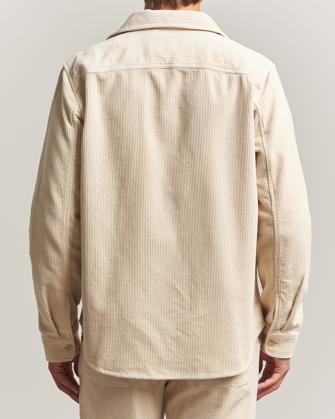 Hombres | Camisas | LES DEUX | Corduroy Overshirt Ivory
