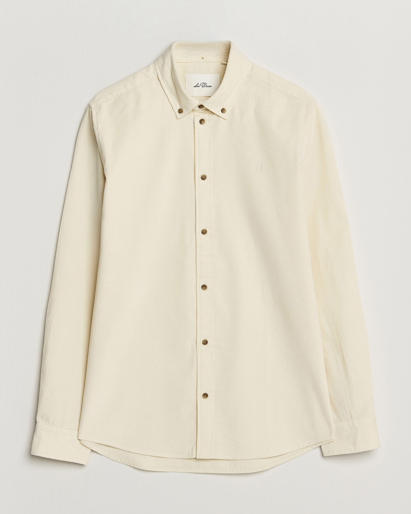 Hombres | Camisas | LES DEUX | Pinwale Corduroy Shirt Ivory