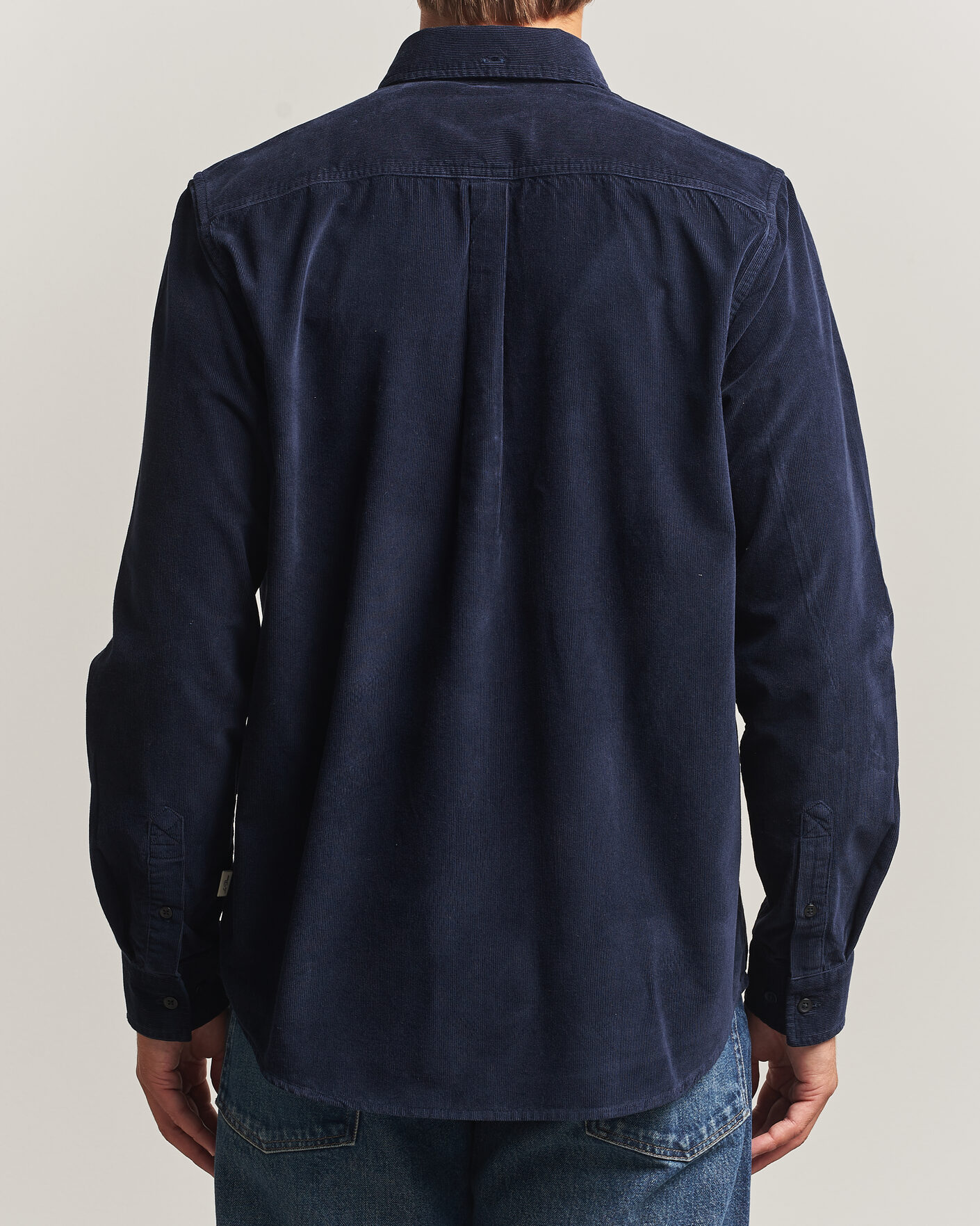 Hombres | Camisas | LES DEUX | Pinwale Corduroy Shirt Dark Navy