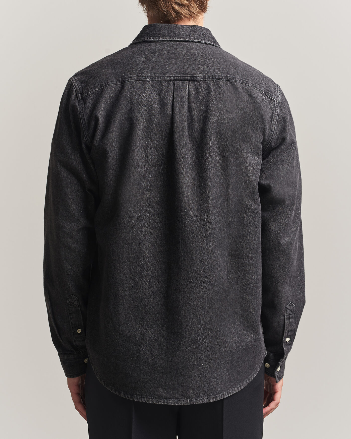Hombres | Camisas | LES DEUX | Denim Shirt Black Wash