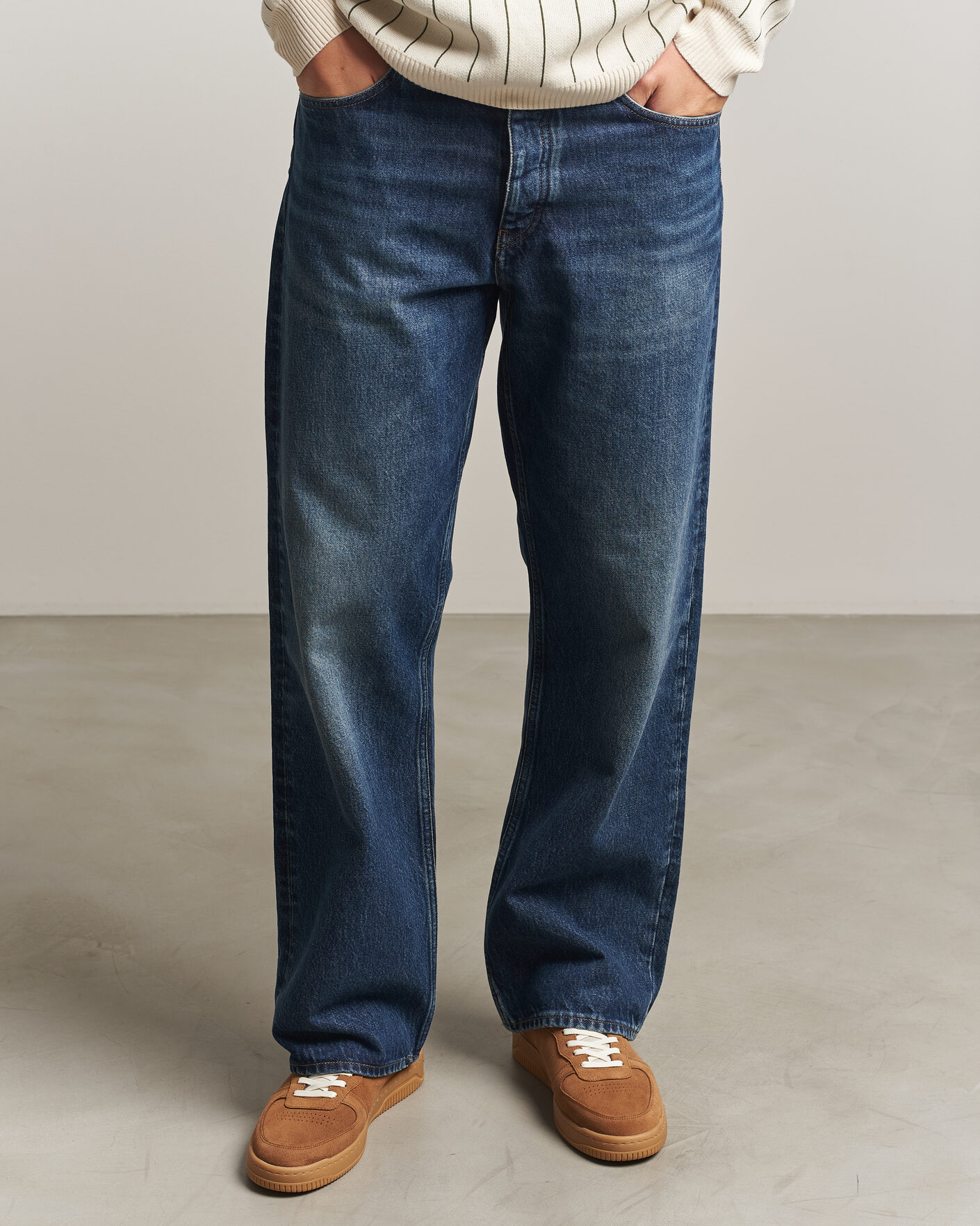 Hombres | Zapatillas | LES DEUX | Suede Sneaker Bone Brown