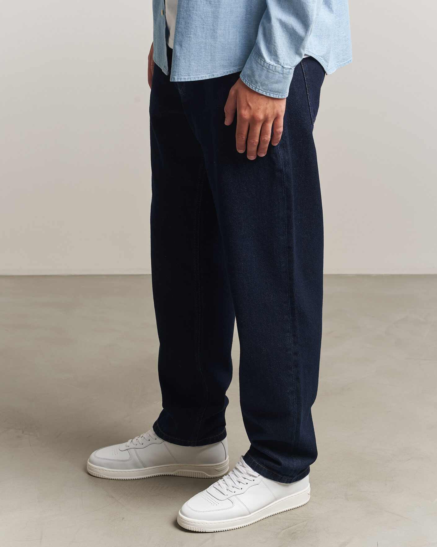 Hombres | Zapatillas | LES DEUX | Sporty Leather Sneaker White