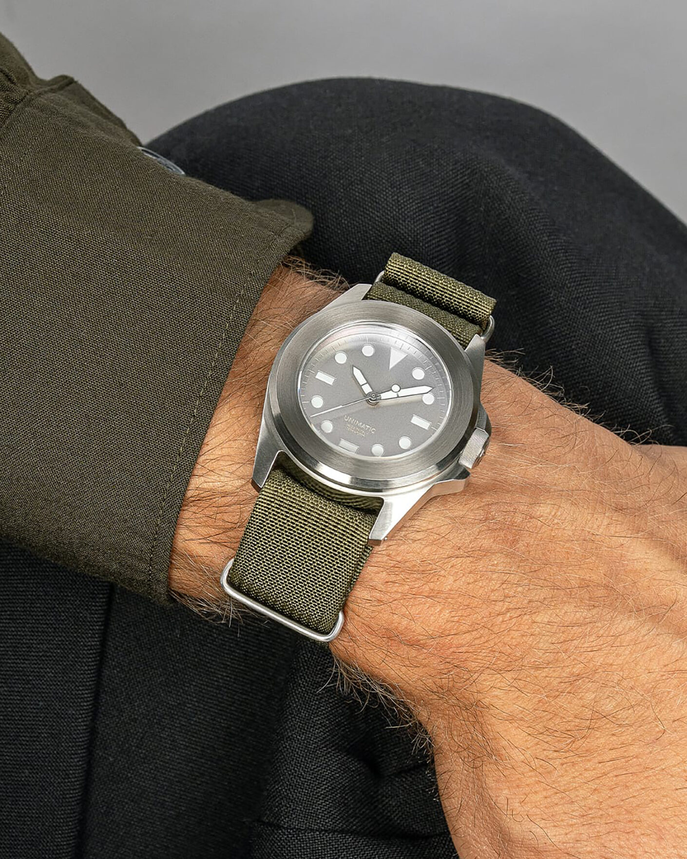 Hombres | UNIMATIC Modello Quattro Limited Military Watch Grey | UNIMATIC | Modello Quattro Limited Military Watch Grey