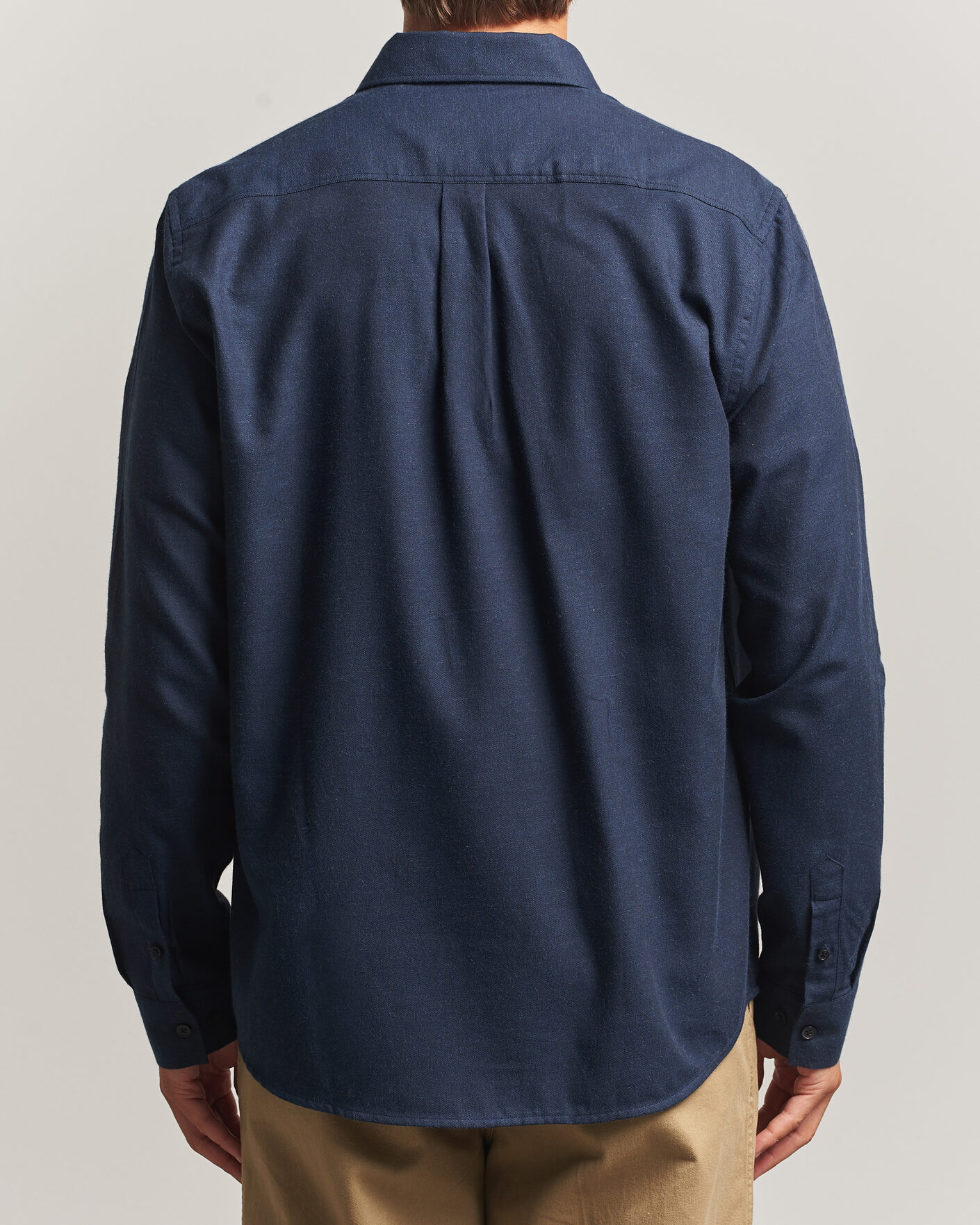 Hombres | Camisas | LES DEUX | Soft Flannel Shirt Dark Navy