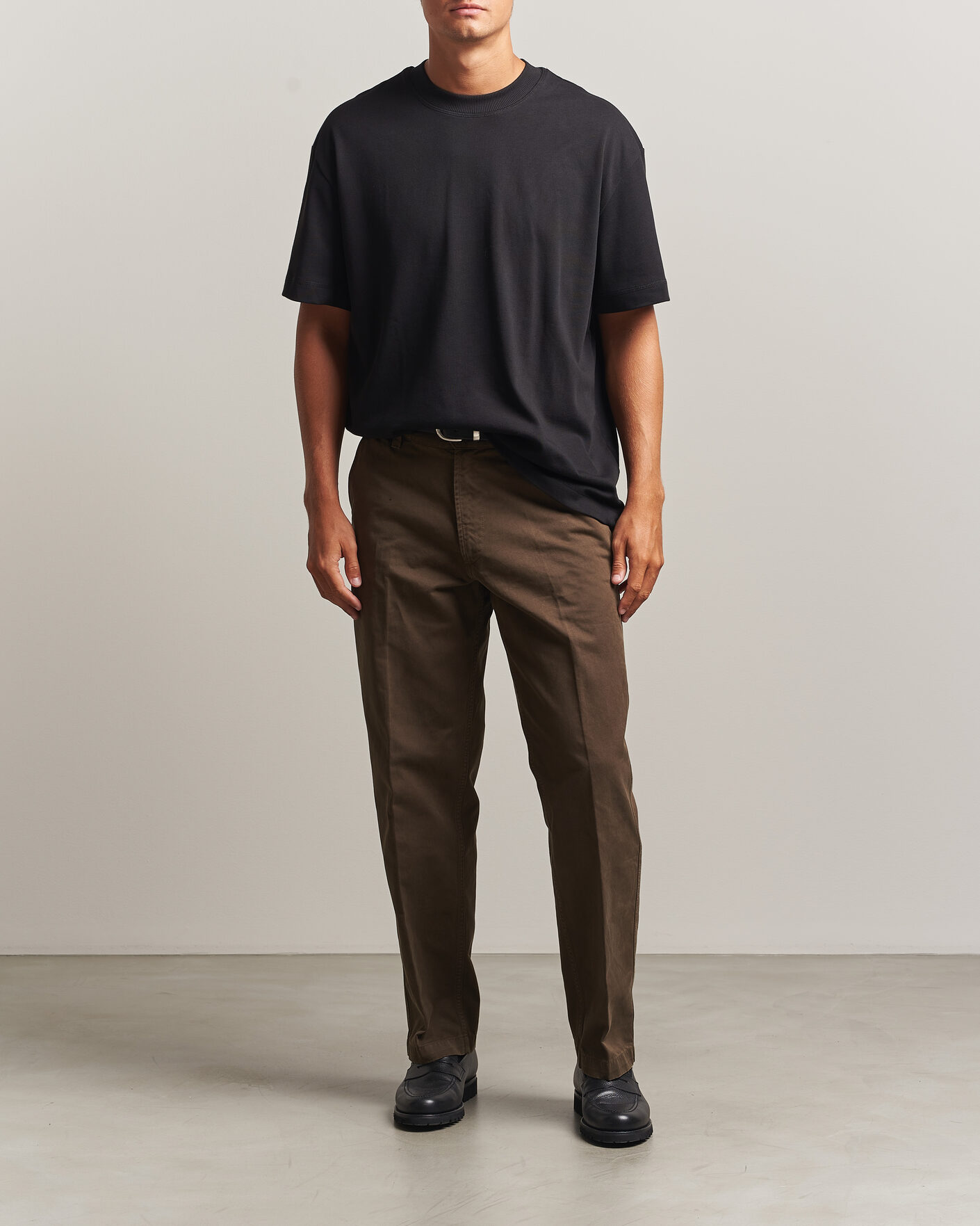 Hombres | Camisetas | LES DEUX | Heavyweight T-Shirt Black
