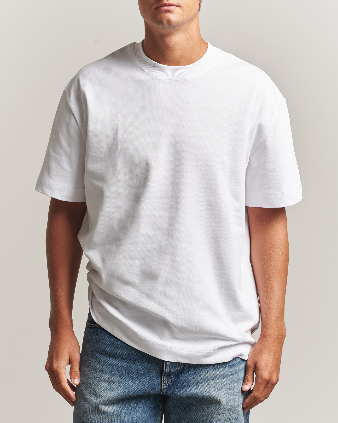 Hombres | Camisetas | LES DEUX | Heavyweight T-Shirt White