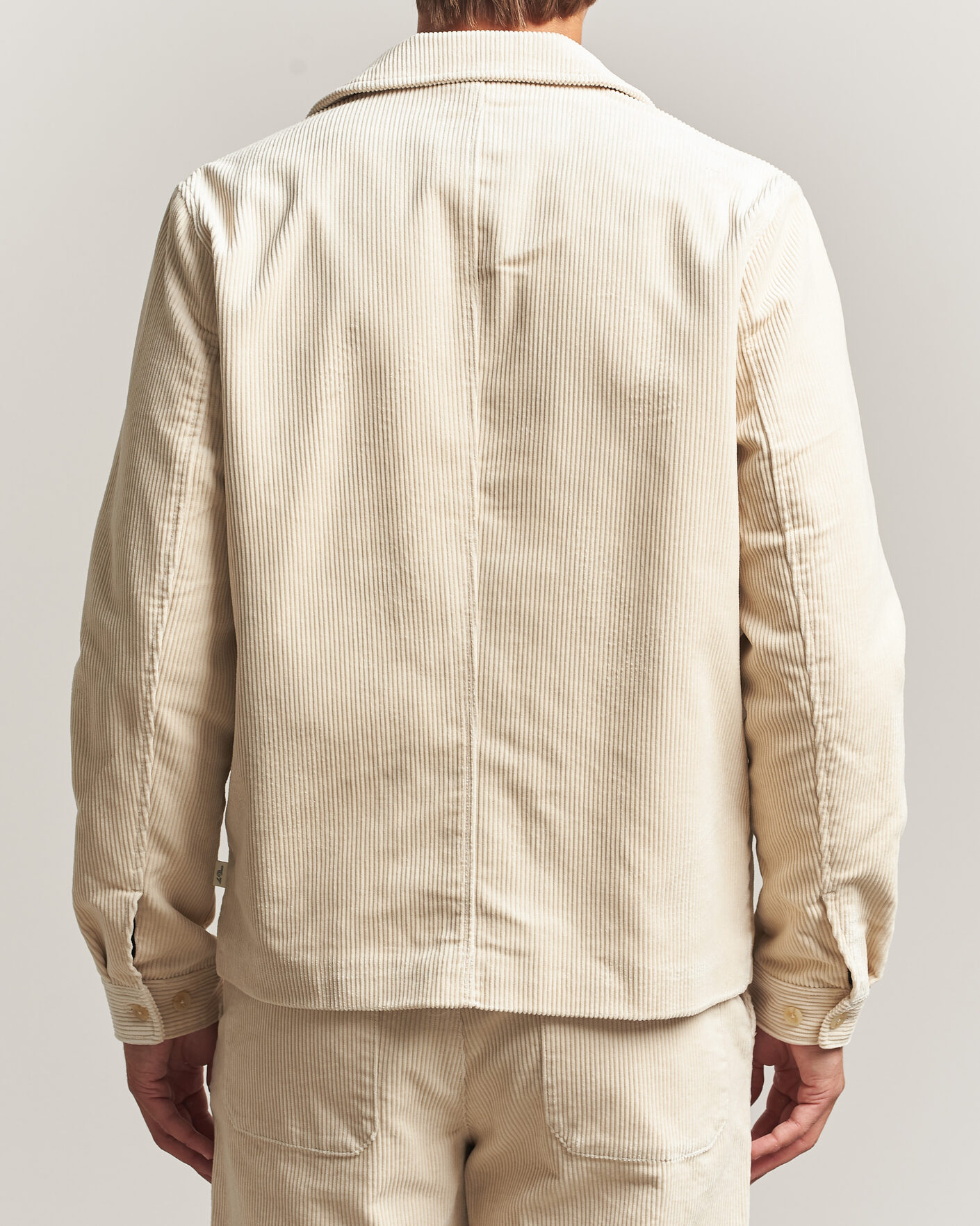 Hombres | Abrigos y chaquetas | LES DEUX | Corduroy Zipper Coach Jacket Ivory