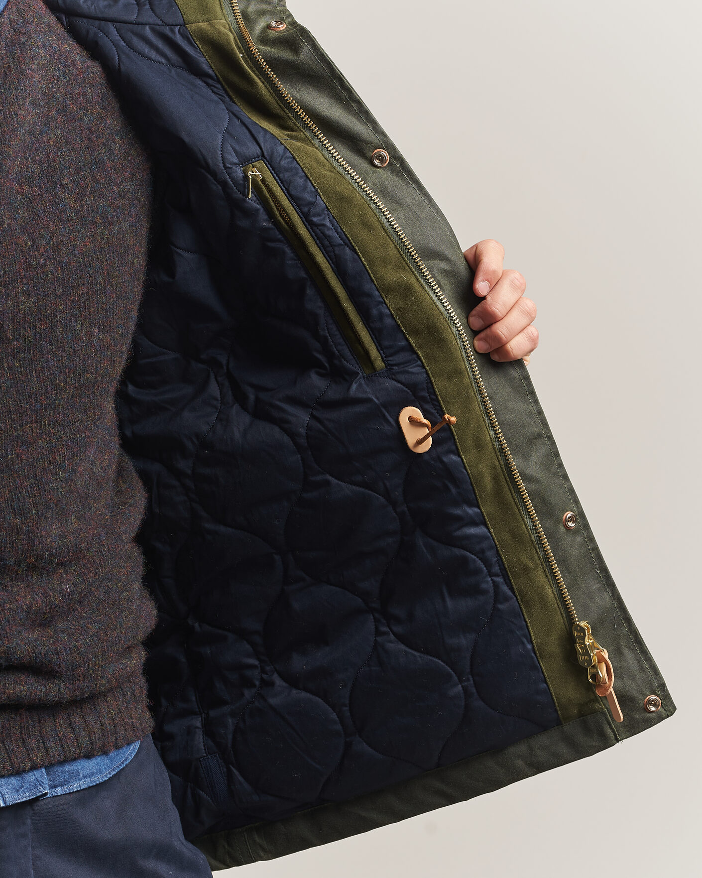 Hombres | Abrigos y chaquetas | Manifattura Ceccarelli | New Fisherman Parka Dark Green