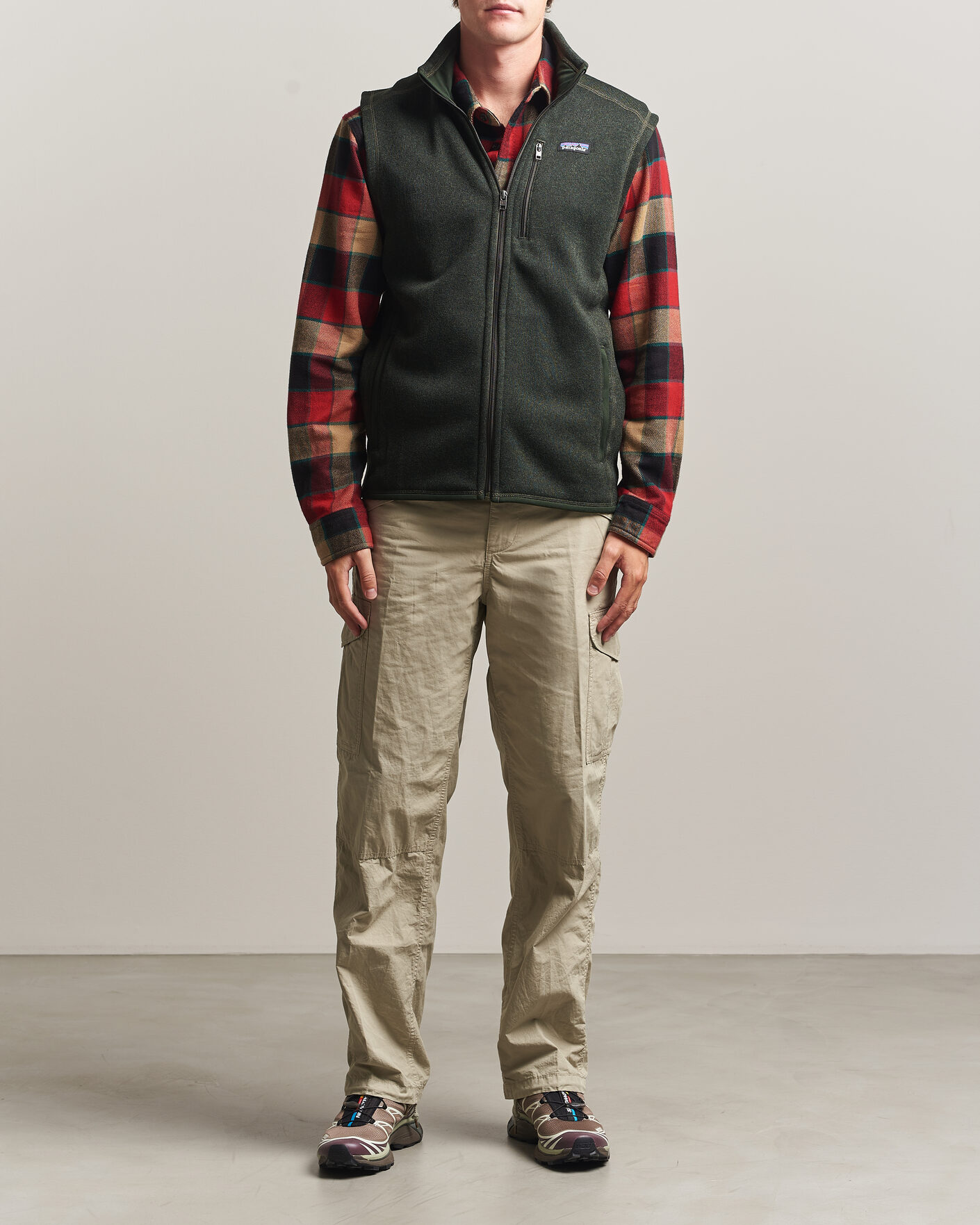 Hombres | Chalecos | Patagonia | Better Sweater Vest Old Growth Green
