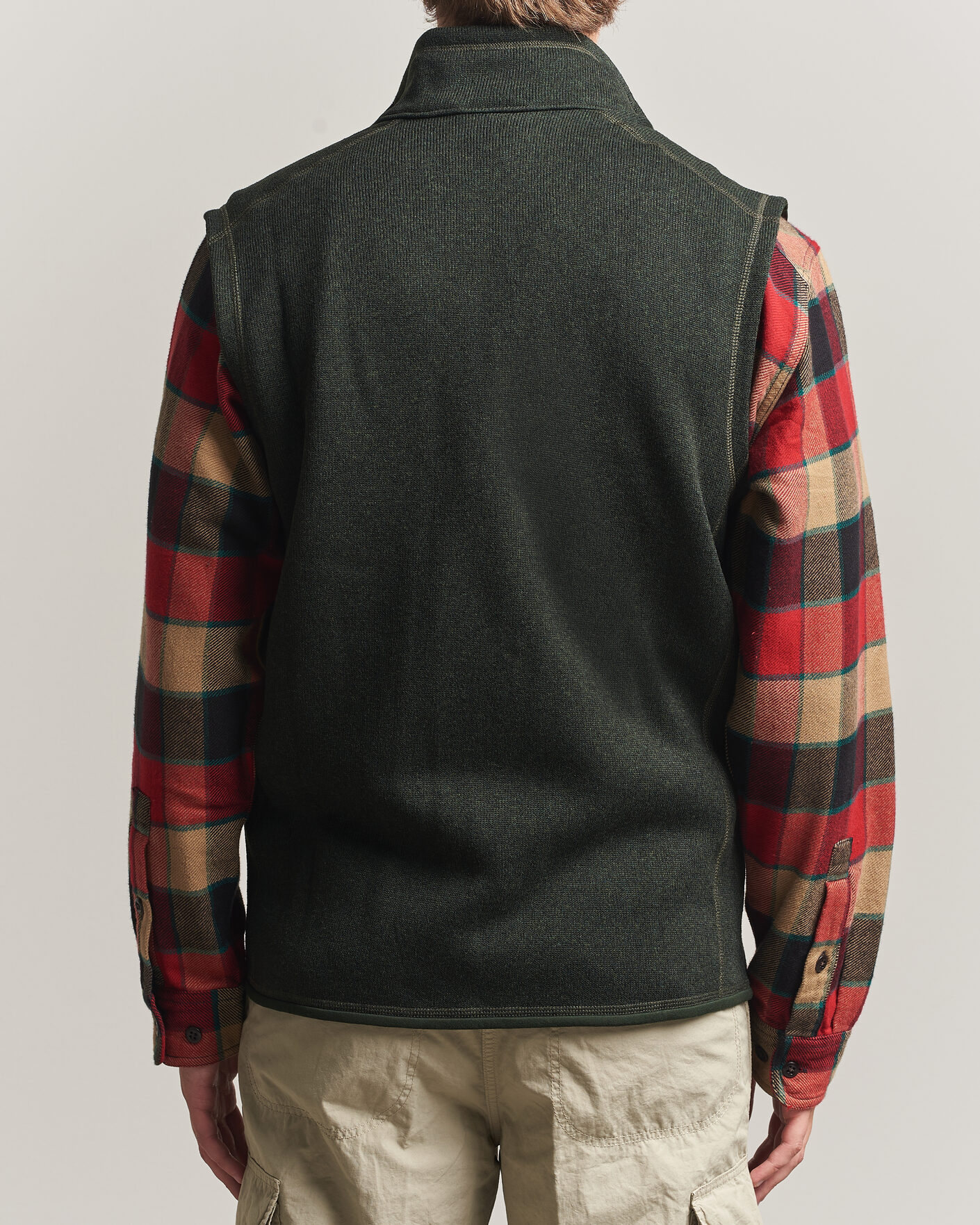 Hombres | Chalecos | Patagonia | Better Sweater Vest Old Growth Green