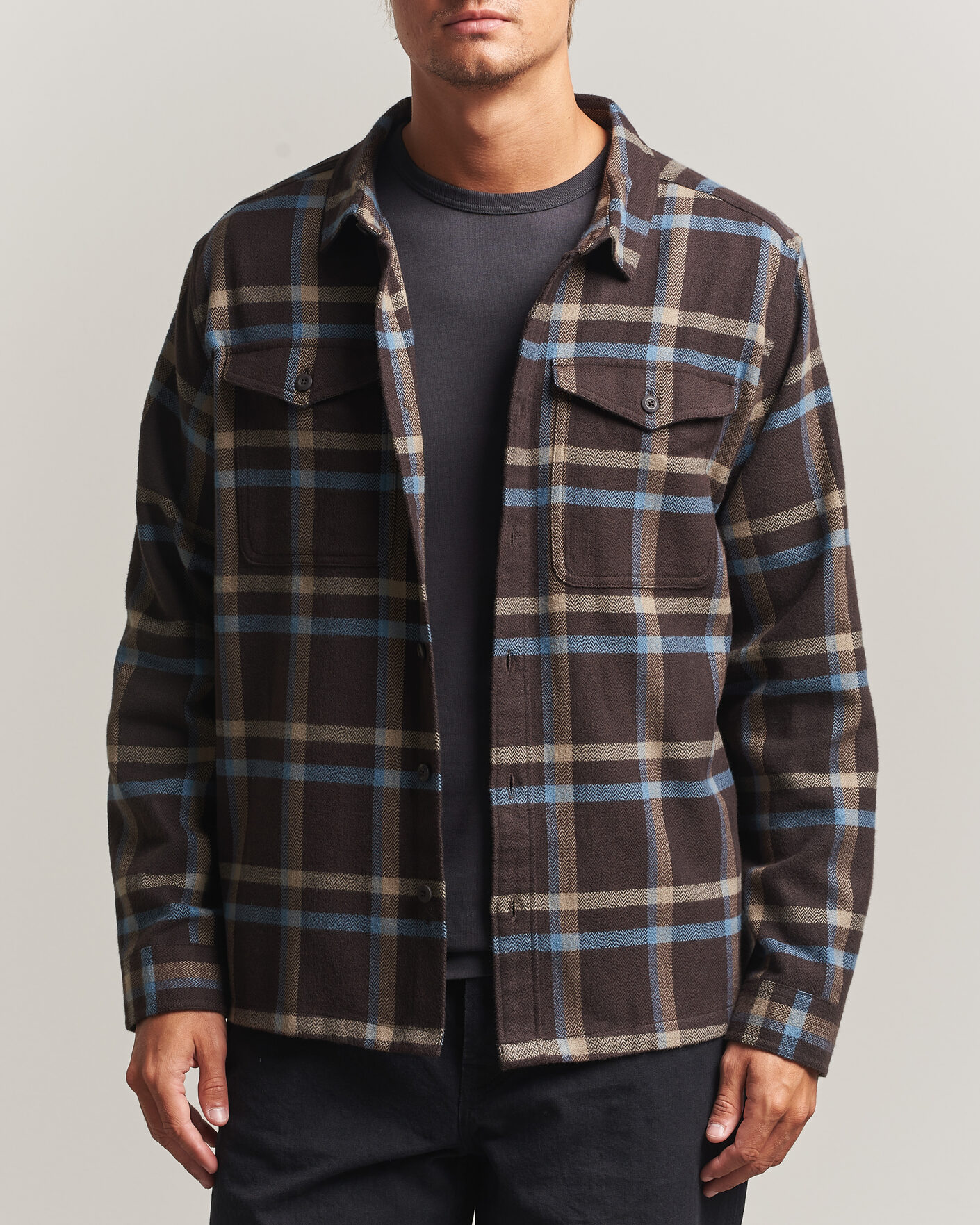 Hombres | Camisas | Patagonia | Fjord Flannel Shirt Den Brown