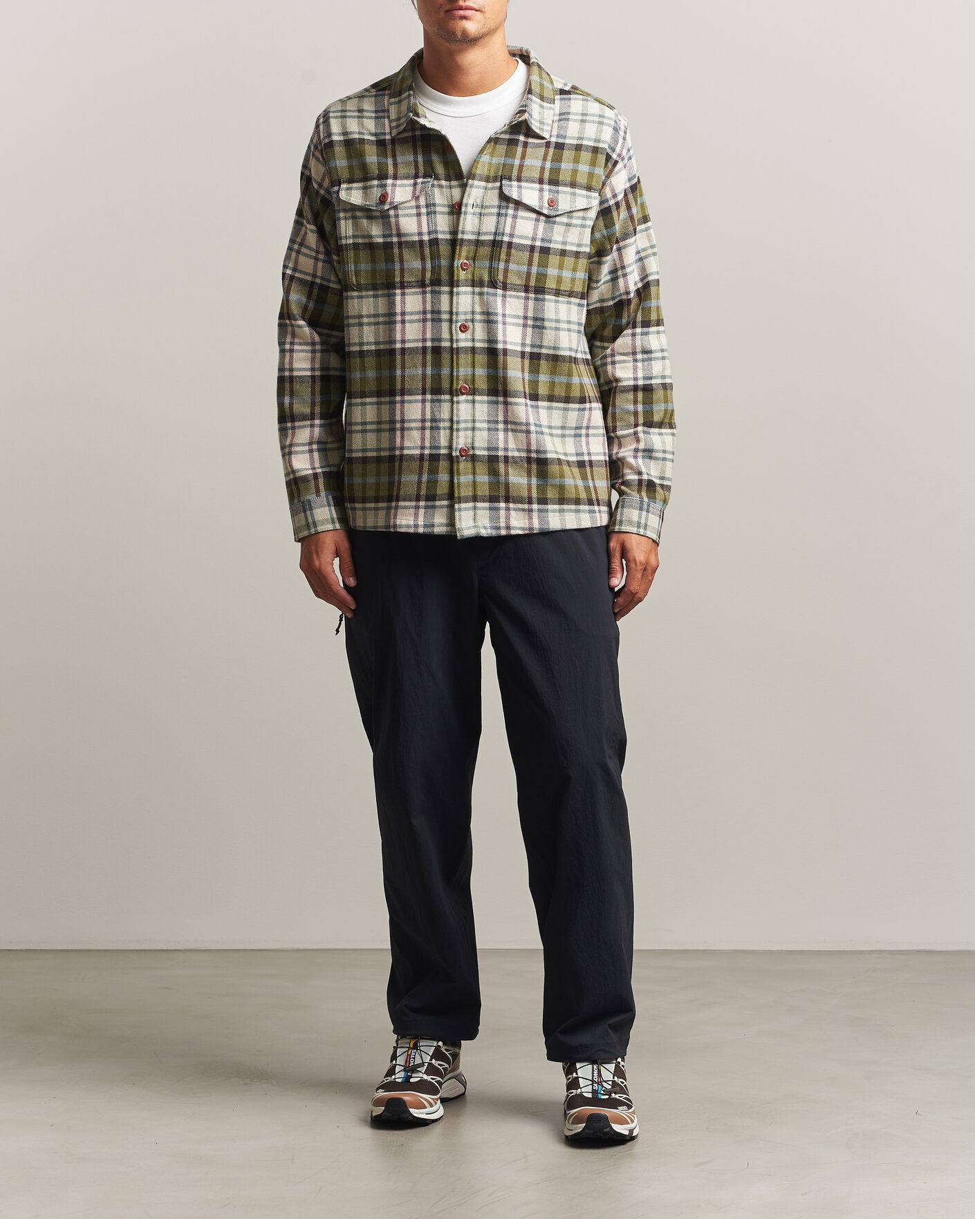 Hombres | Camisas | Patagonia | Fjord Flannel Shirt Weathered Stone