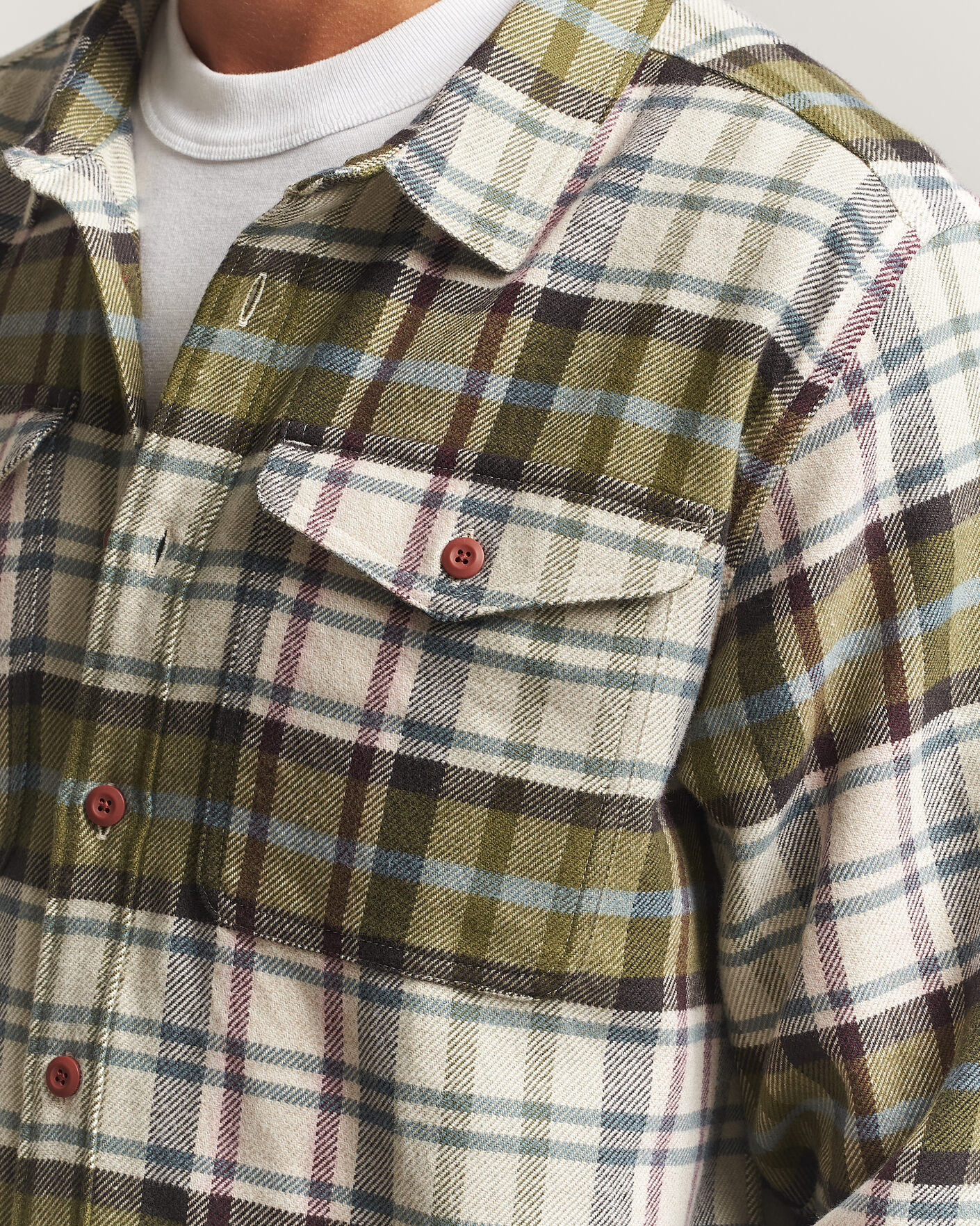 Hombres | Camisas | Patagonia | Fjord Flannel Shirt Weathered Stone