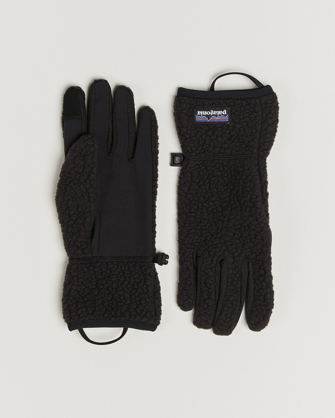 Hombres | Guantes | Patagonia | Retro Pile Gloves Black