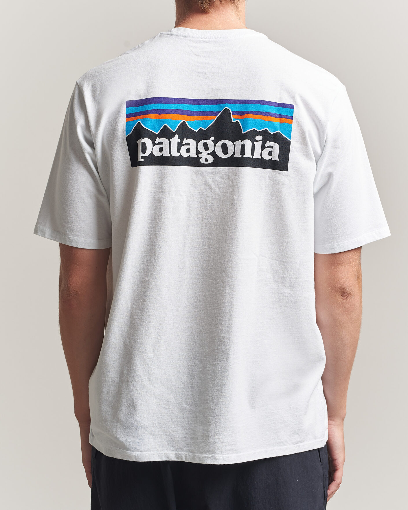 Hombres | Camisetas | Patagonia | P-6 Logo Responsibili T-Shirt Fiber White