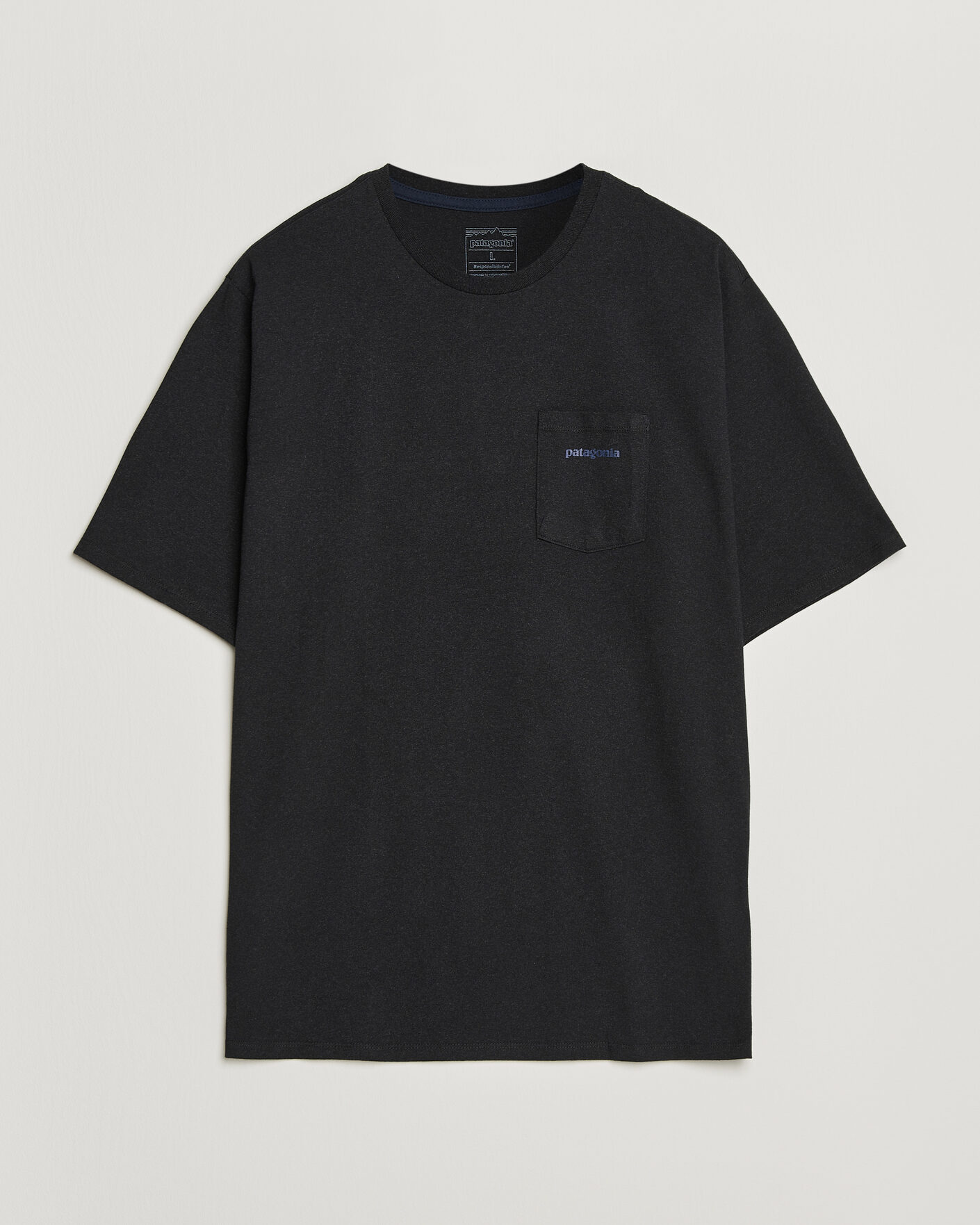 Hombres | Camisetas | Patagonia | Boardshort Logo Pocket Responsibili T-Shirt Ink Black