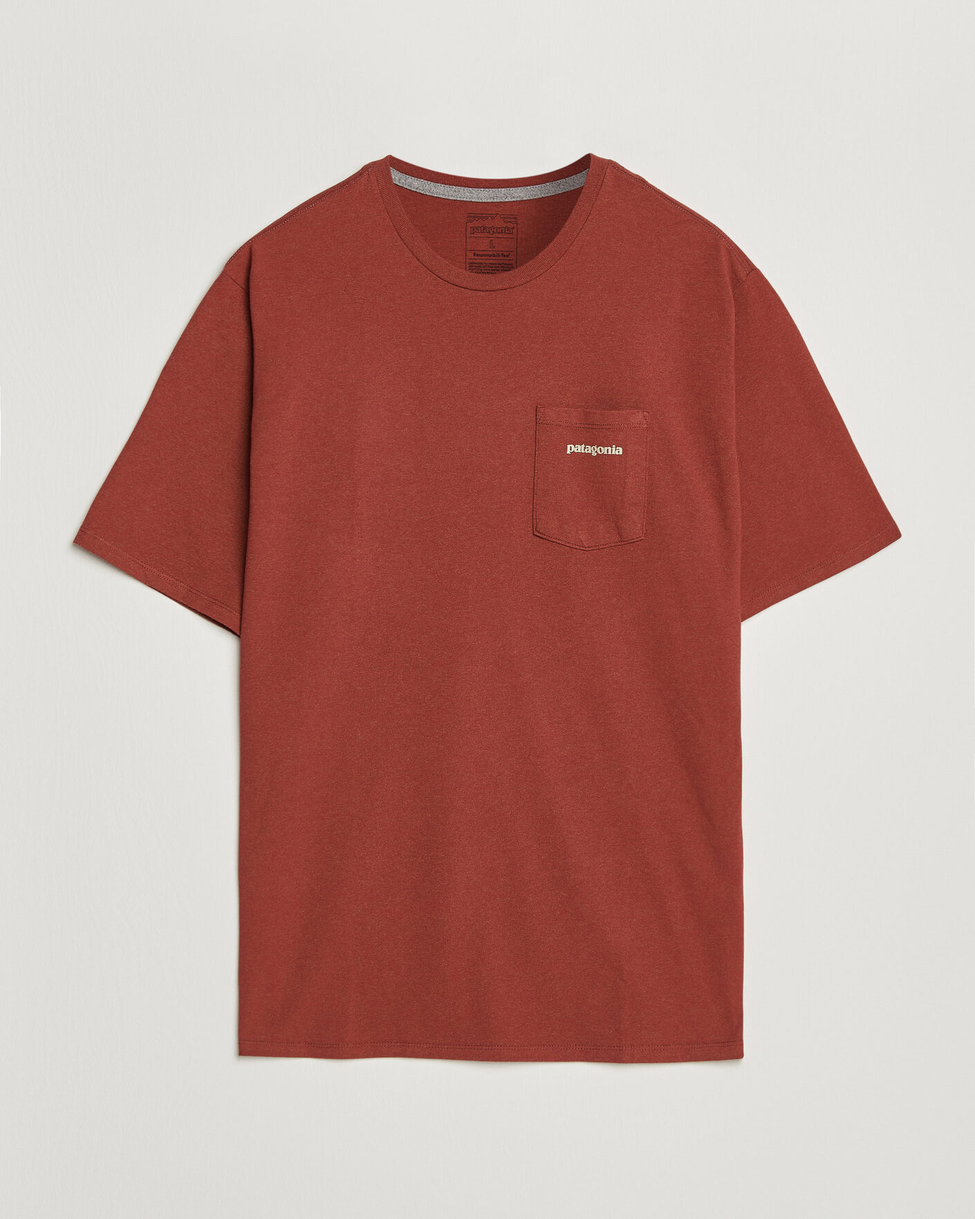 Hombres | Camisetas | Patagonia | Boardshort Logo Pocket Responsibili T-Shirt Rusty Red