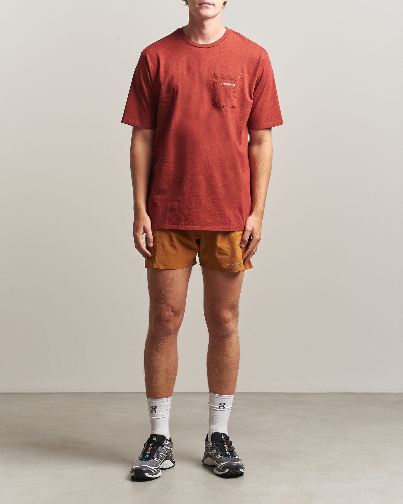 Hombres | Camisetas | Patagonia | Boardshort Logo Pocket Responsibili T-Shirt Rusty Red