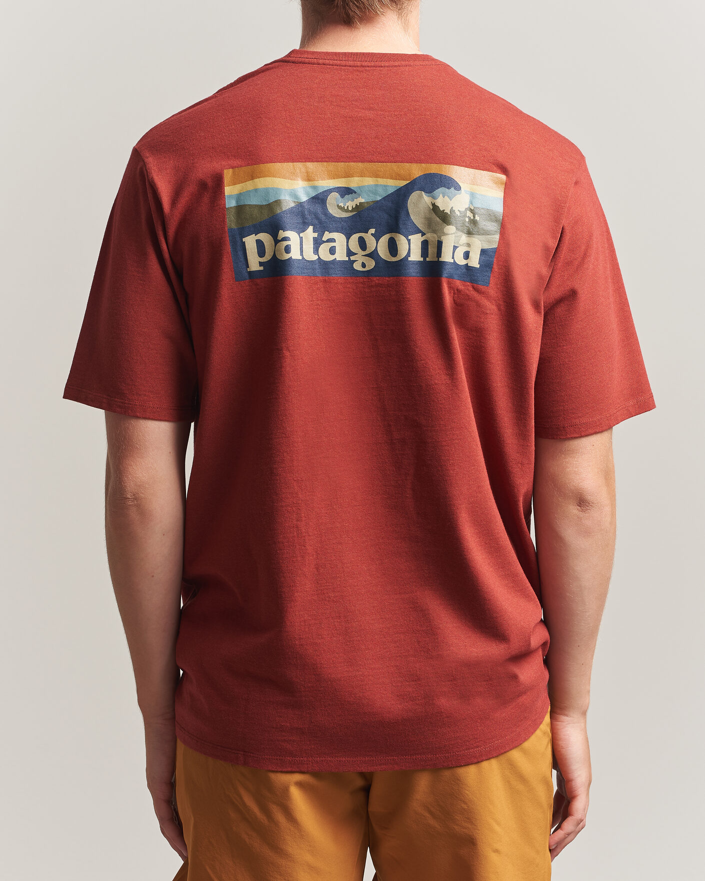 Hombres | Camisetas | Patagonia | Boardshort Logo Pocket Responsibili T-Shirt Rusty Red