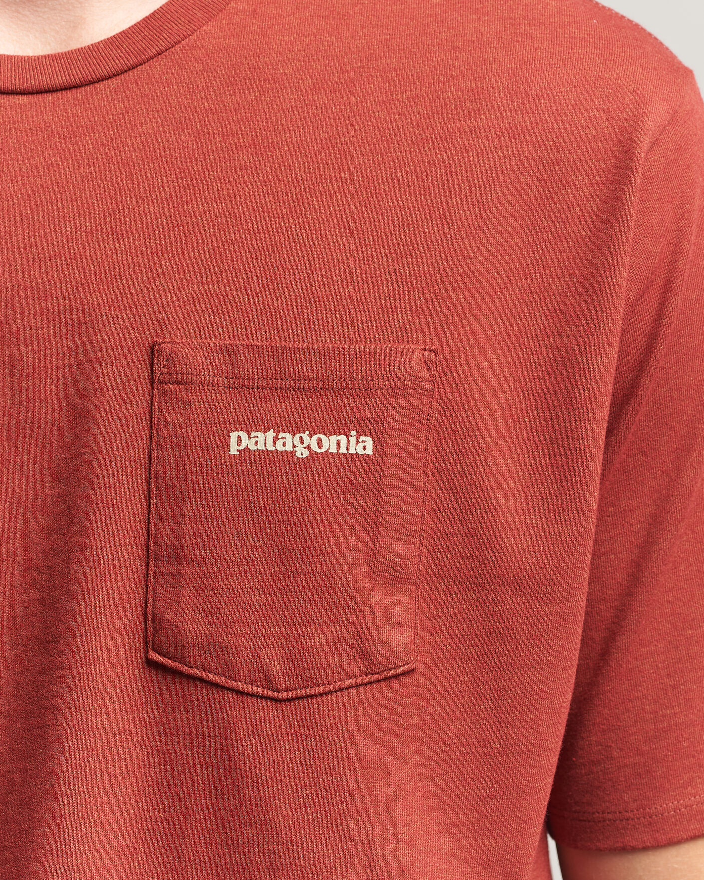 Hombres | Camisetas | Patagonia | Boardshort Logo Pocket Responsibili T-Shirt Rusty Red