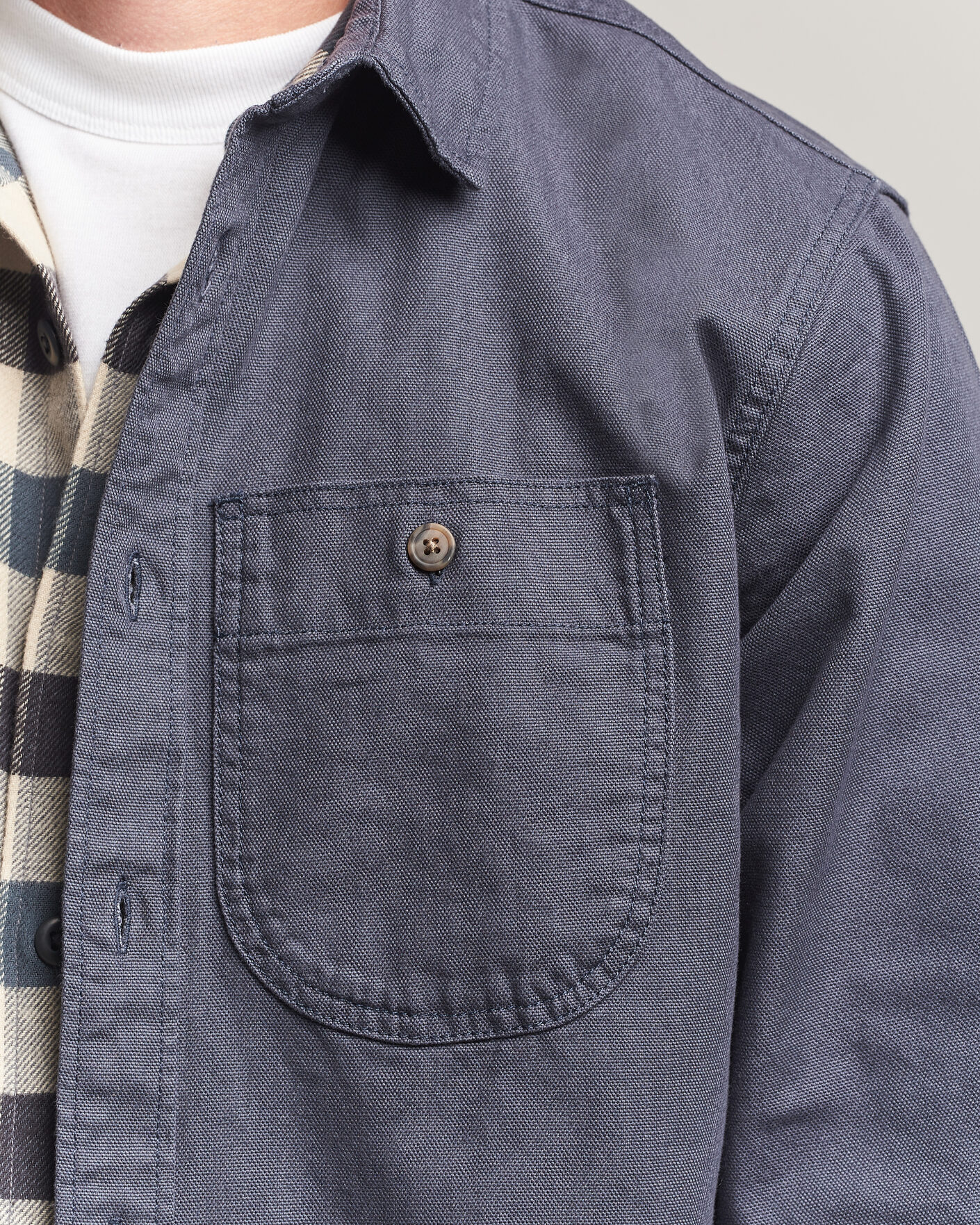 Hombres | Camisas | Patagonia | Point Reyes Canvas Shirt Smolder Blue
