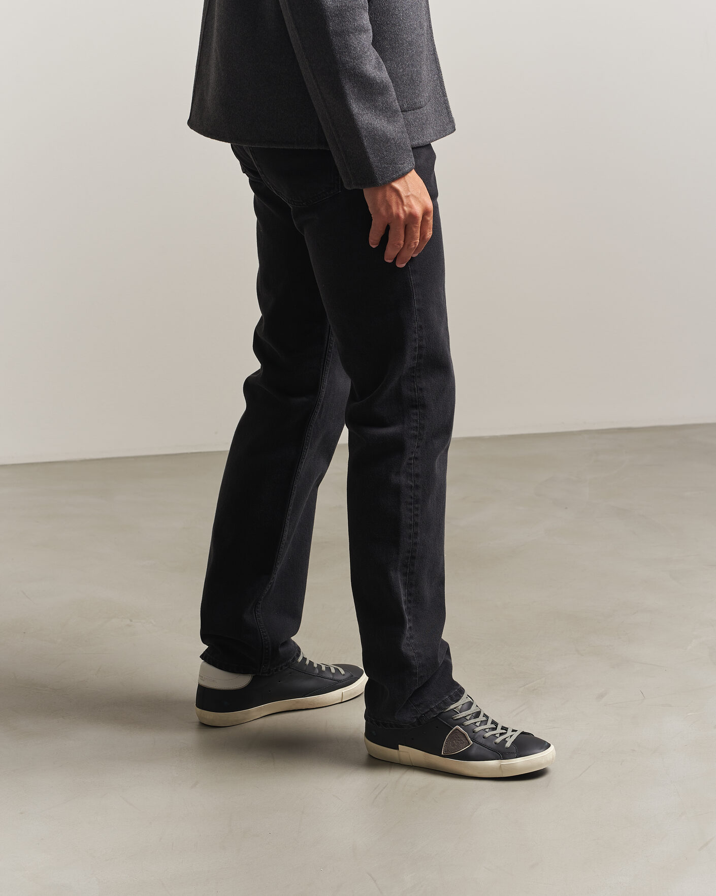 Hombres | Zapatillas | Philippe Model | PRSX Low Top Suede Sneaker Black/White