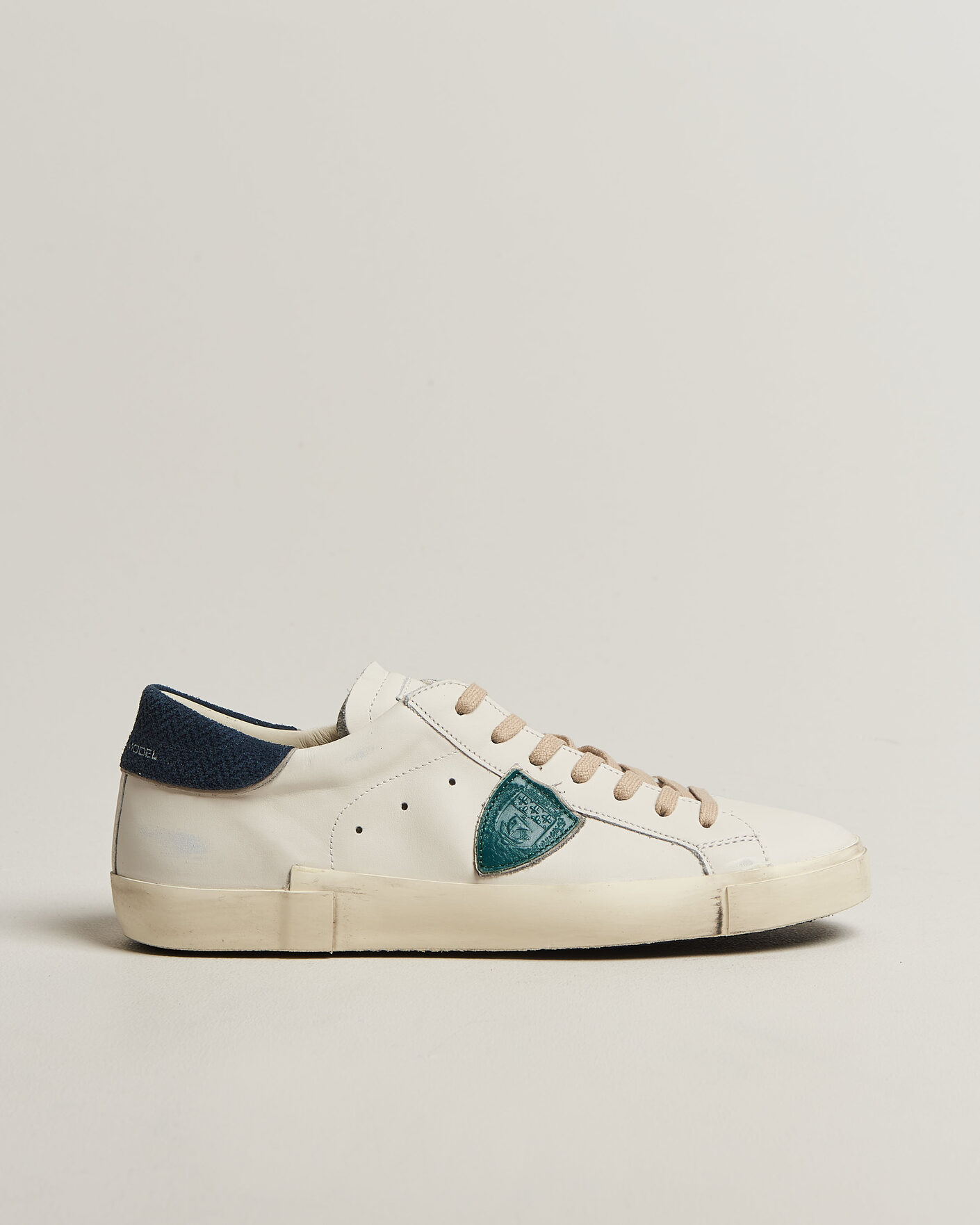 Hombres | Zapatillas | Philippe Model | PRSX Low Top Suede Sneaker White/Blue