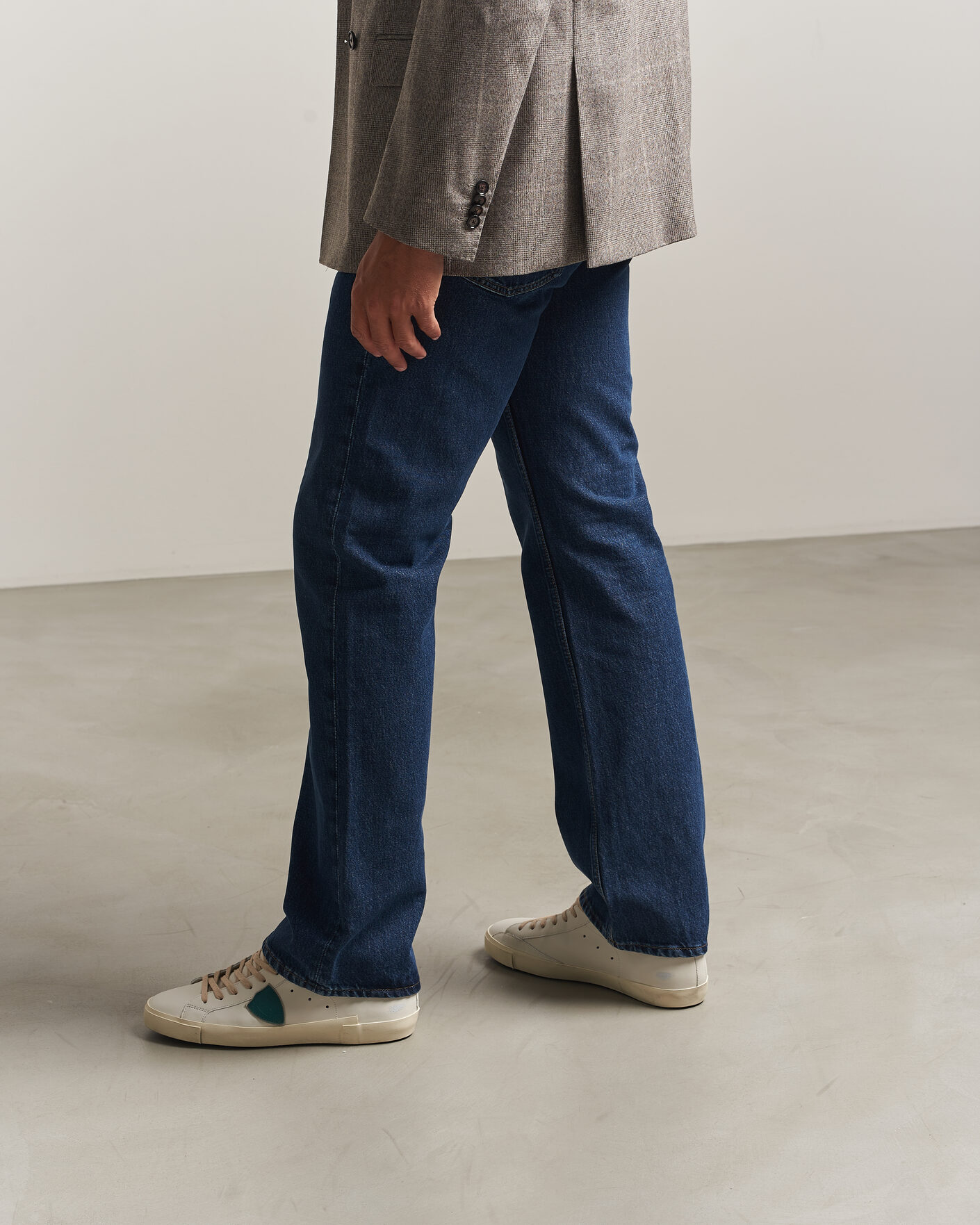 Hombres | Zapatillas | Philippe Model | PRSX Low Top Suede Sneaker White/Blue