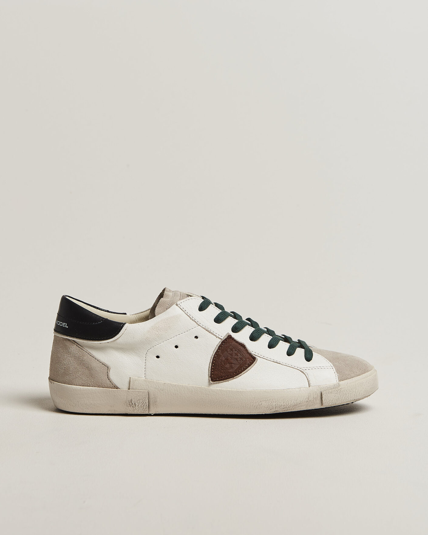 Hombres | Zapatillas | Philippe Model | PRSX Low Top Suede Sneaker White/Black