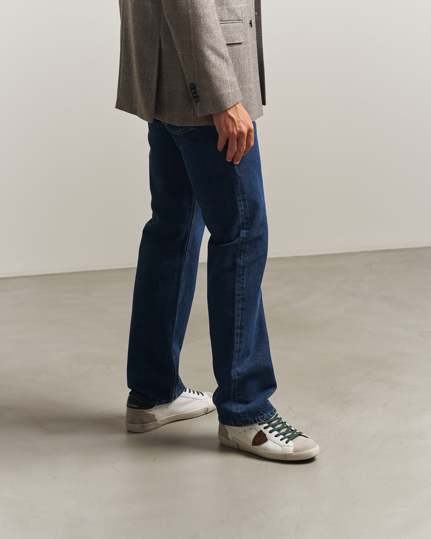 Hombres | Zapatillas | Philippe Model | PRSX Low Top Suede Sneaker White/Black