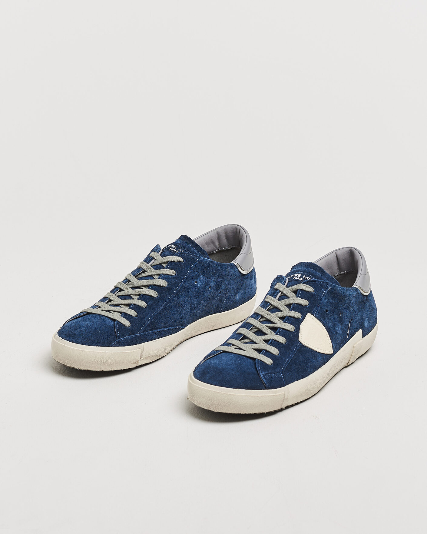 Hombres | Zapatillas | Philippe Model | PRSX Low Top Suede Sneaker Blue/Grey