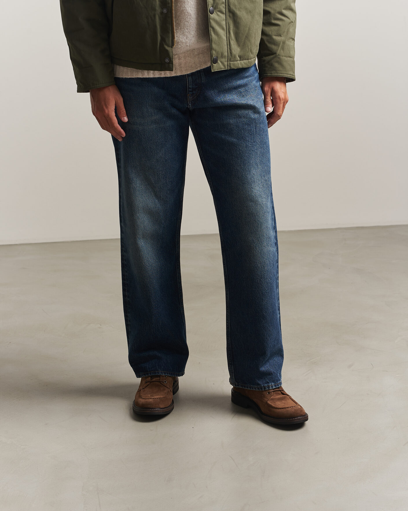 Hombres | Botas | Astorflex | Nuvoflex Dainite Lace Up Boot Dark Khaki Suede