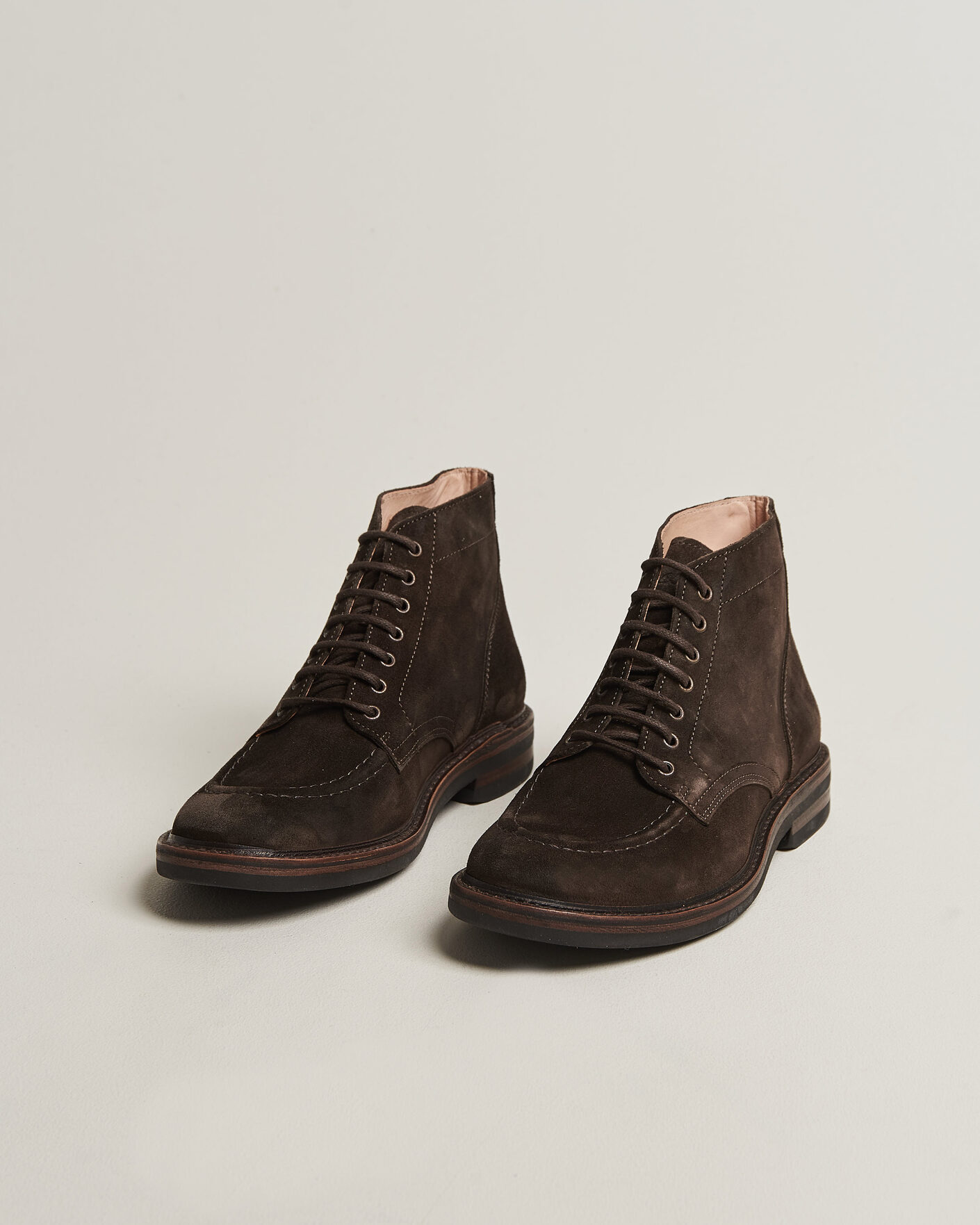 Hombres | Botas | Astorflex | Nuvoflex Dainite Lace Up Boot Dark Brown Suede