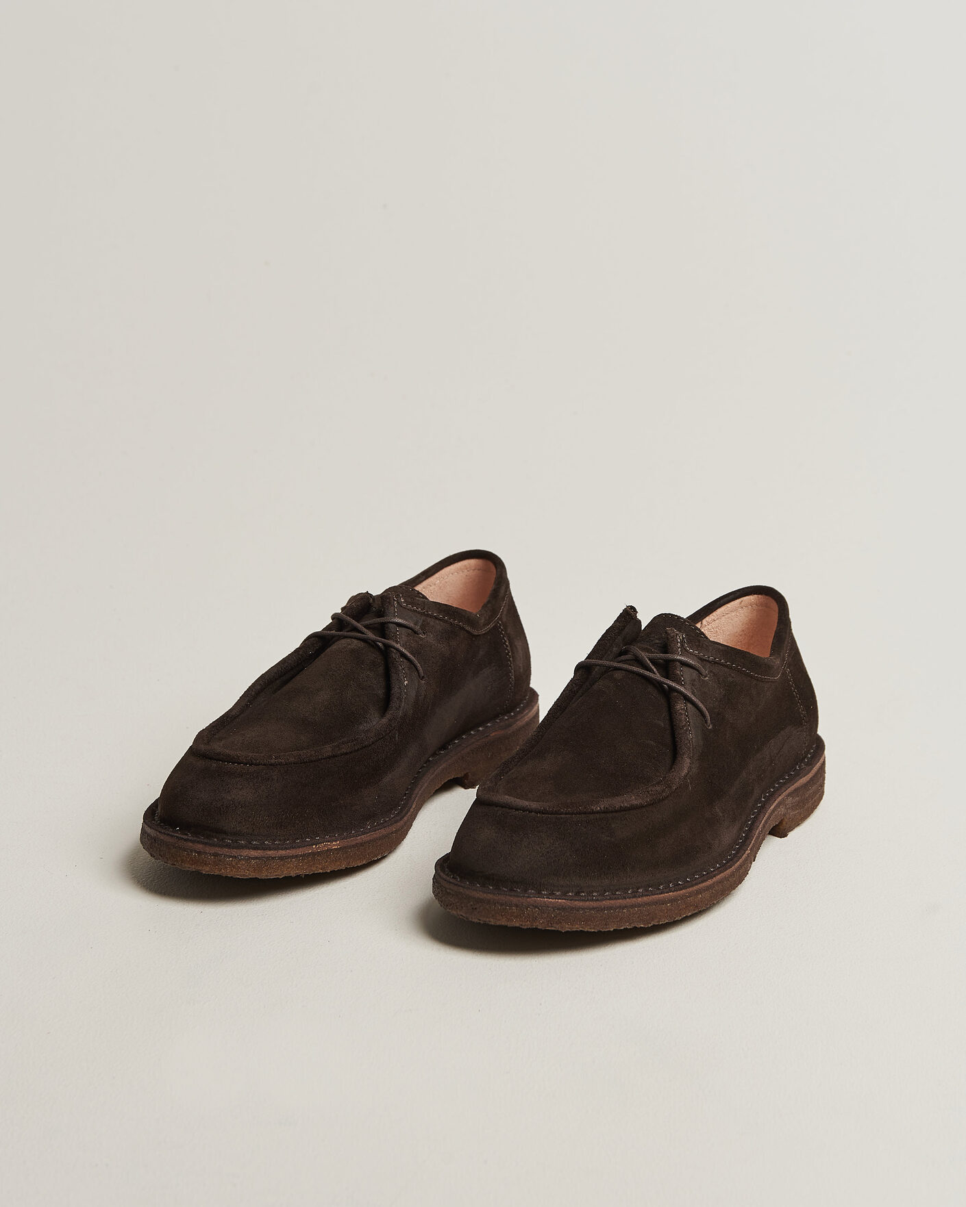 Hombres | Zapatos derby | Astorflex | Artflex Moc Toe Dark Brown Suede