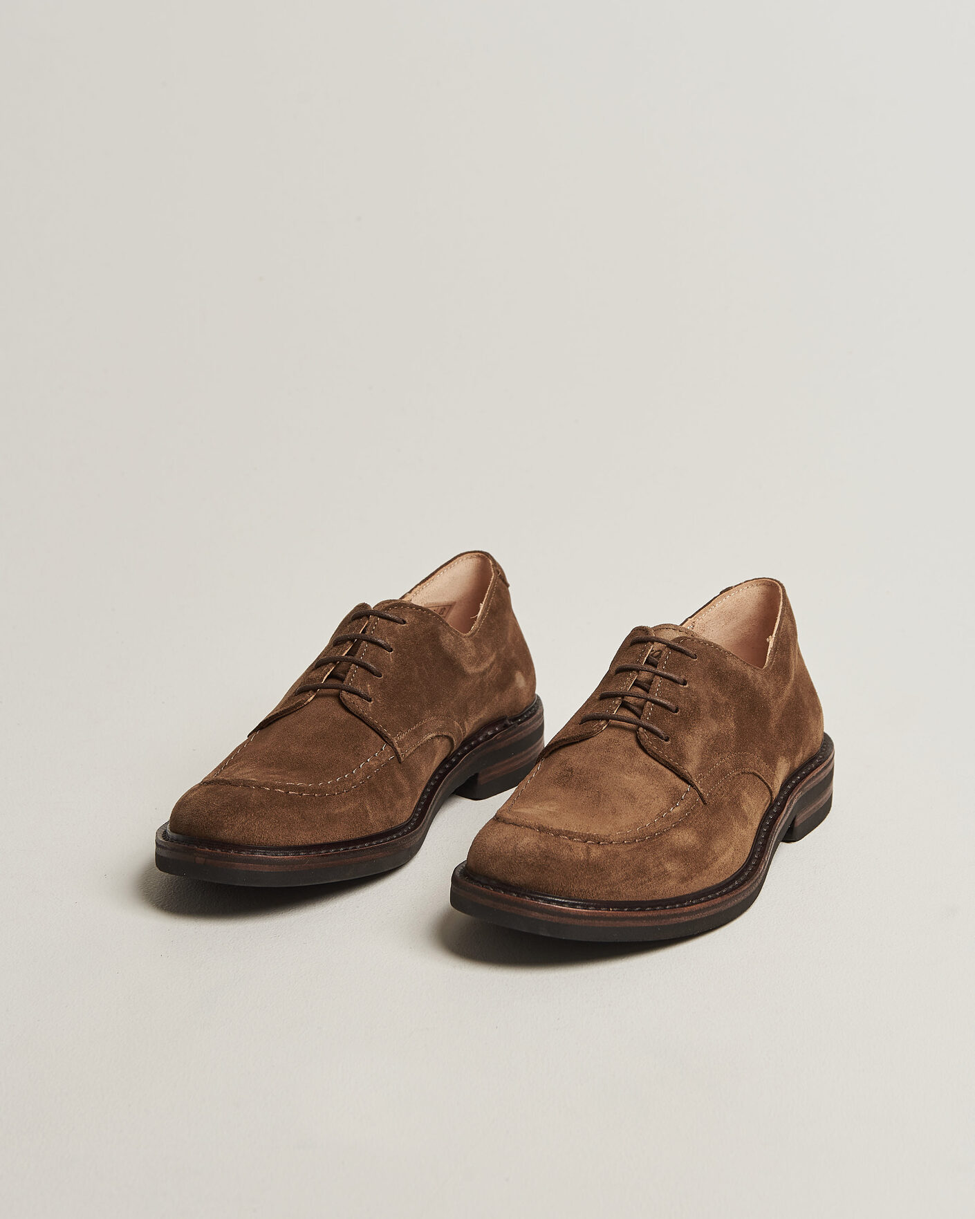Hombres | Zapatos derby | Astorflex | Carlflex Moc Toe Dark Khaki Suede